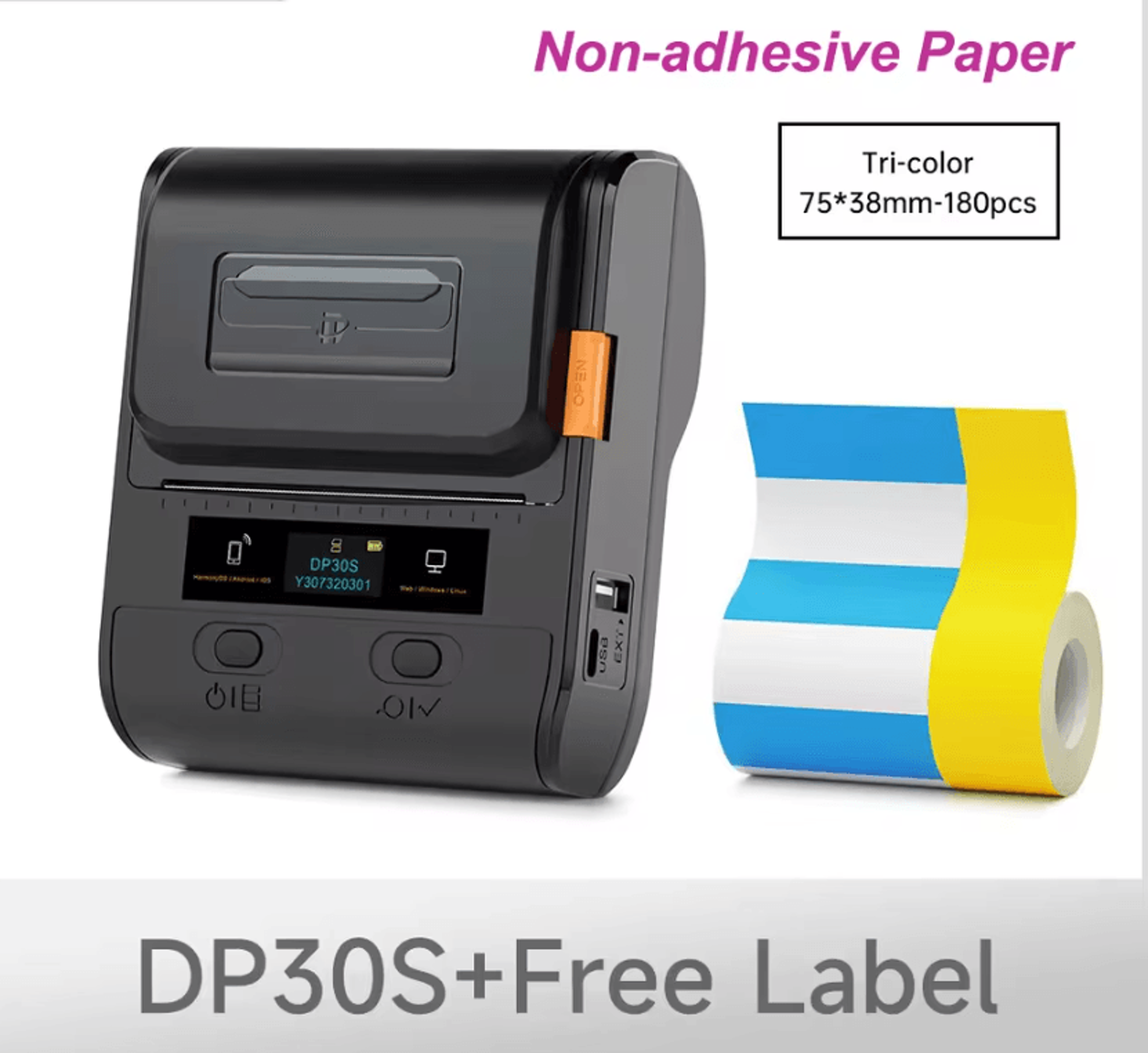DETONGER DP30S LabelStream Wireless Thermal Printer For Home Office And Business Labeling 5