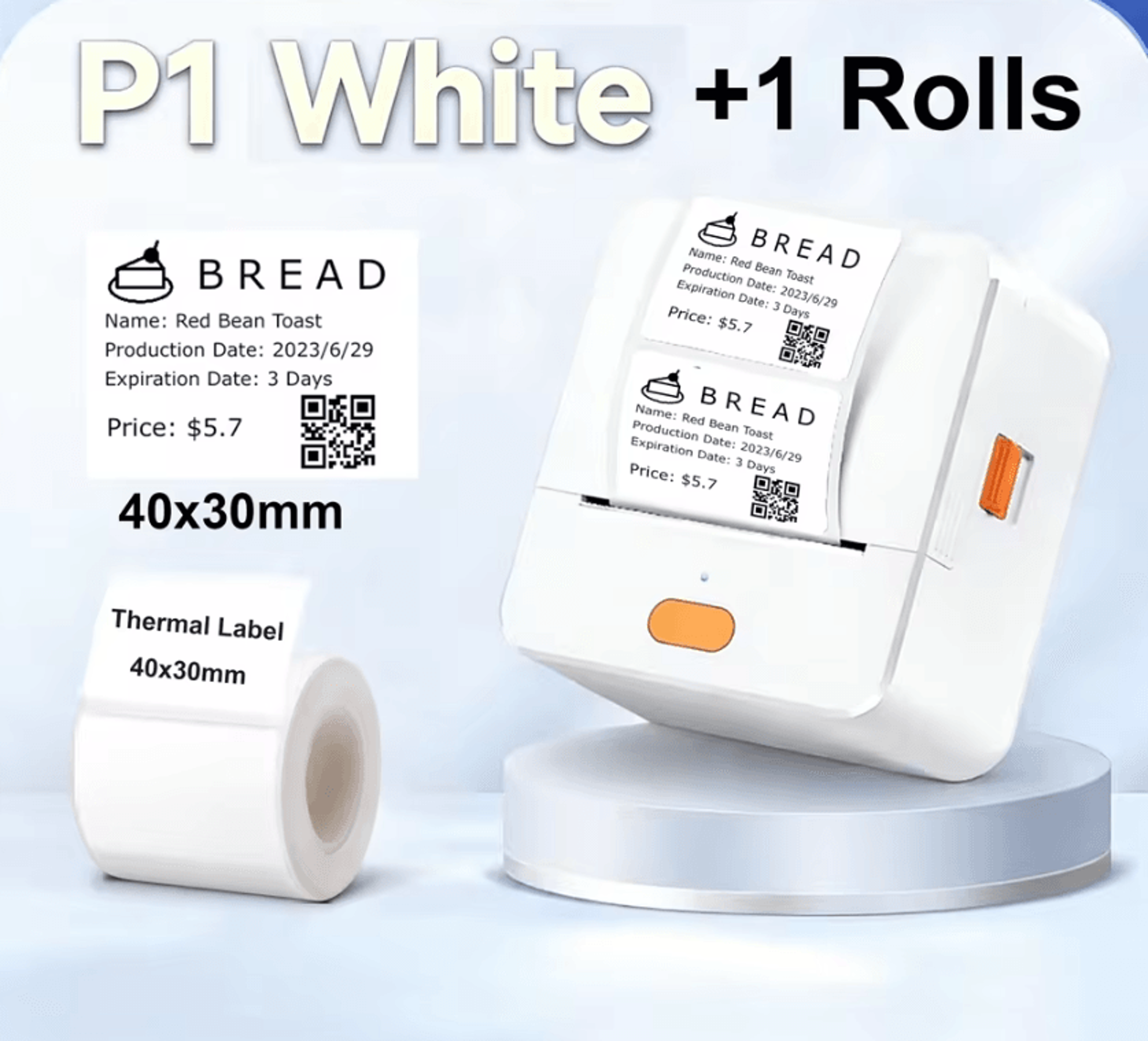 DETONGER P1 PocketPrint Mini Wireless Thermal Label Printer For Creative Stickers And Organization 9