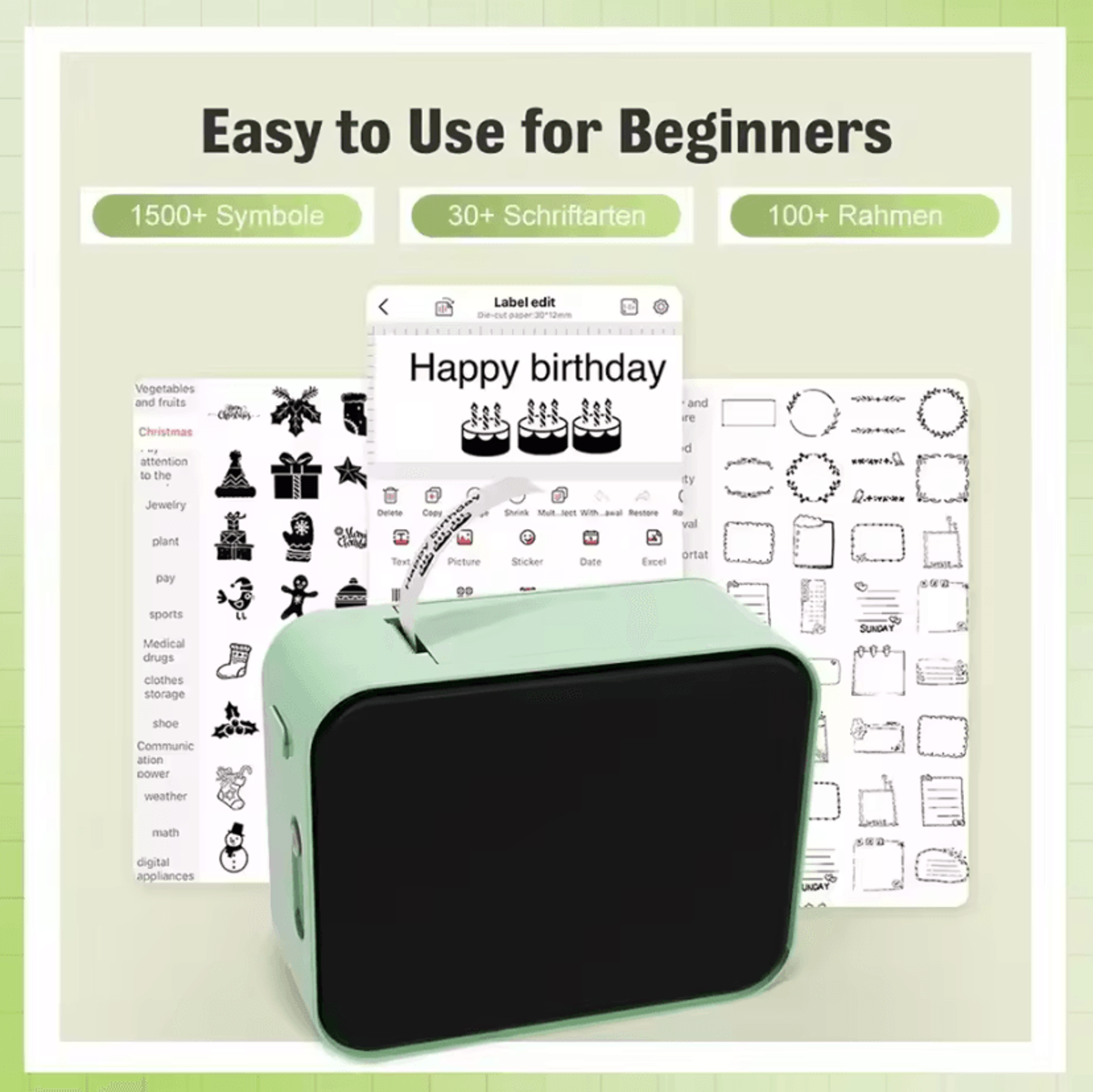p15 tagspark mini bluetooth thermal label printer for creative stickers and everyday organization