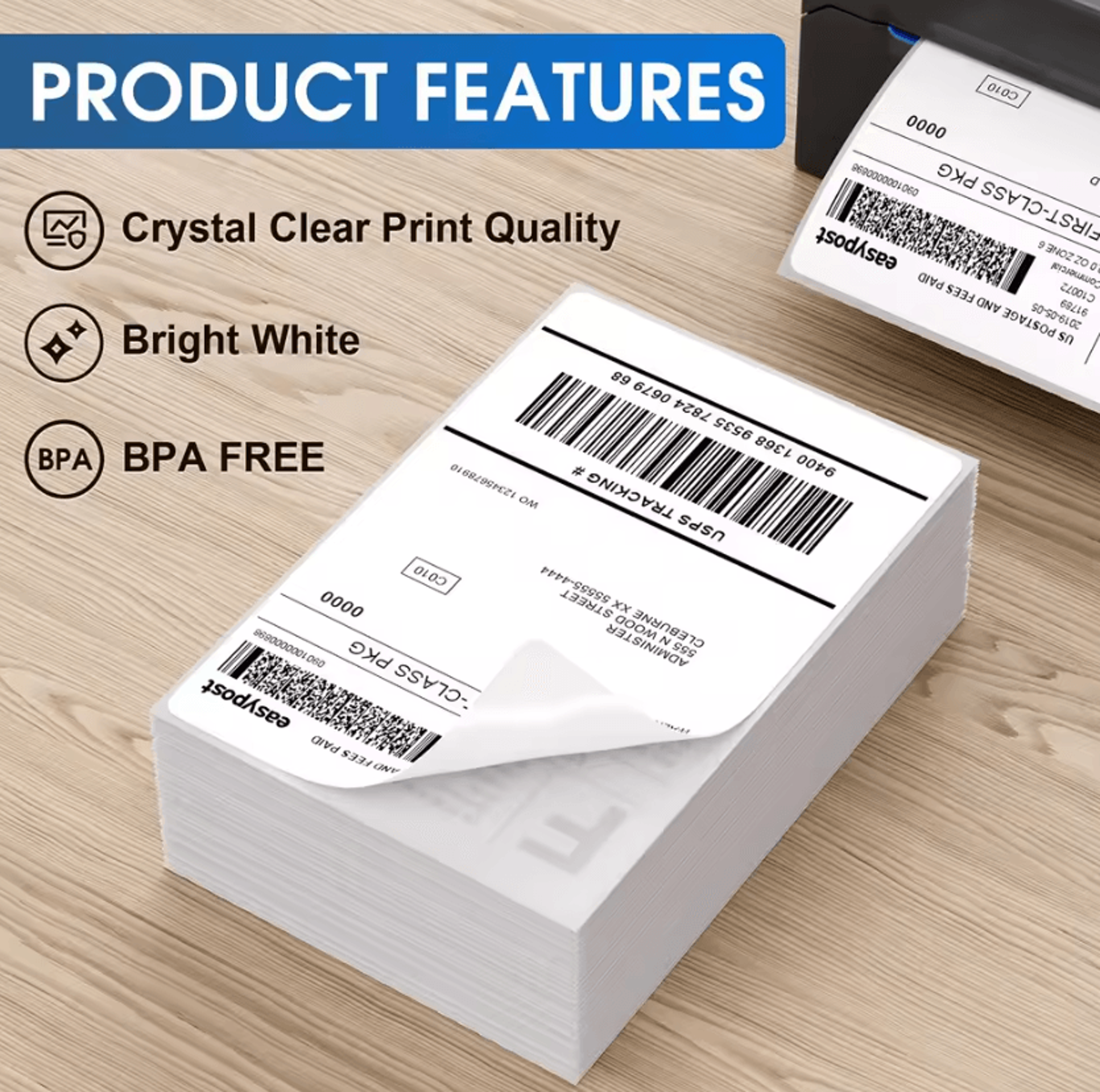 ShipSeal Pro 4x6 SelfAdhesive Thermal Shipping Labels For Barcode And Package Printing 1