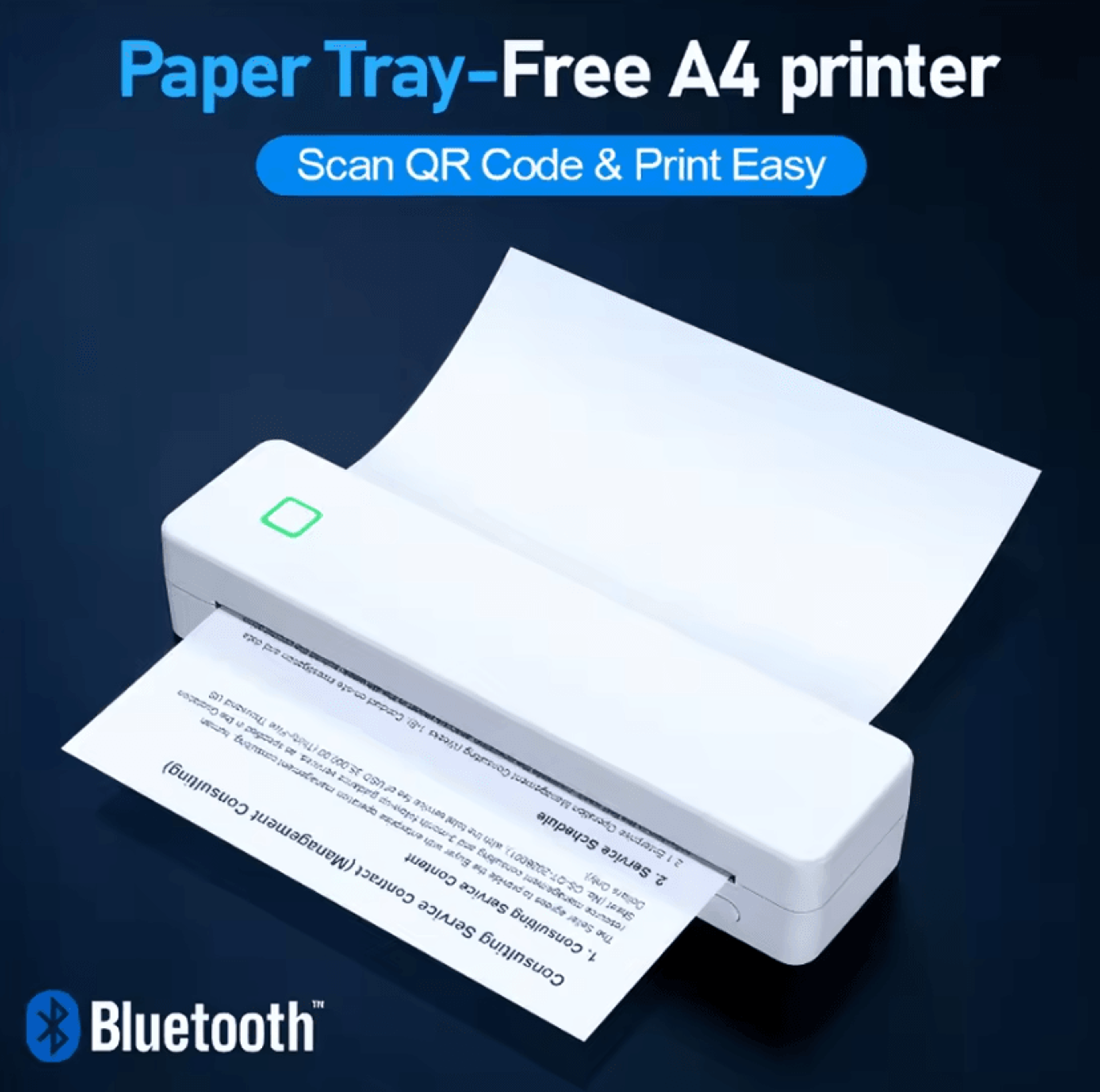 OfficeGlide Air Portable A4 Bluetooth Thermal Printer For Laptop And Mobile Office 0