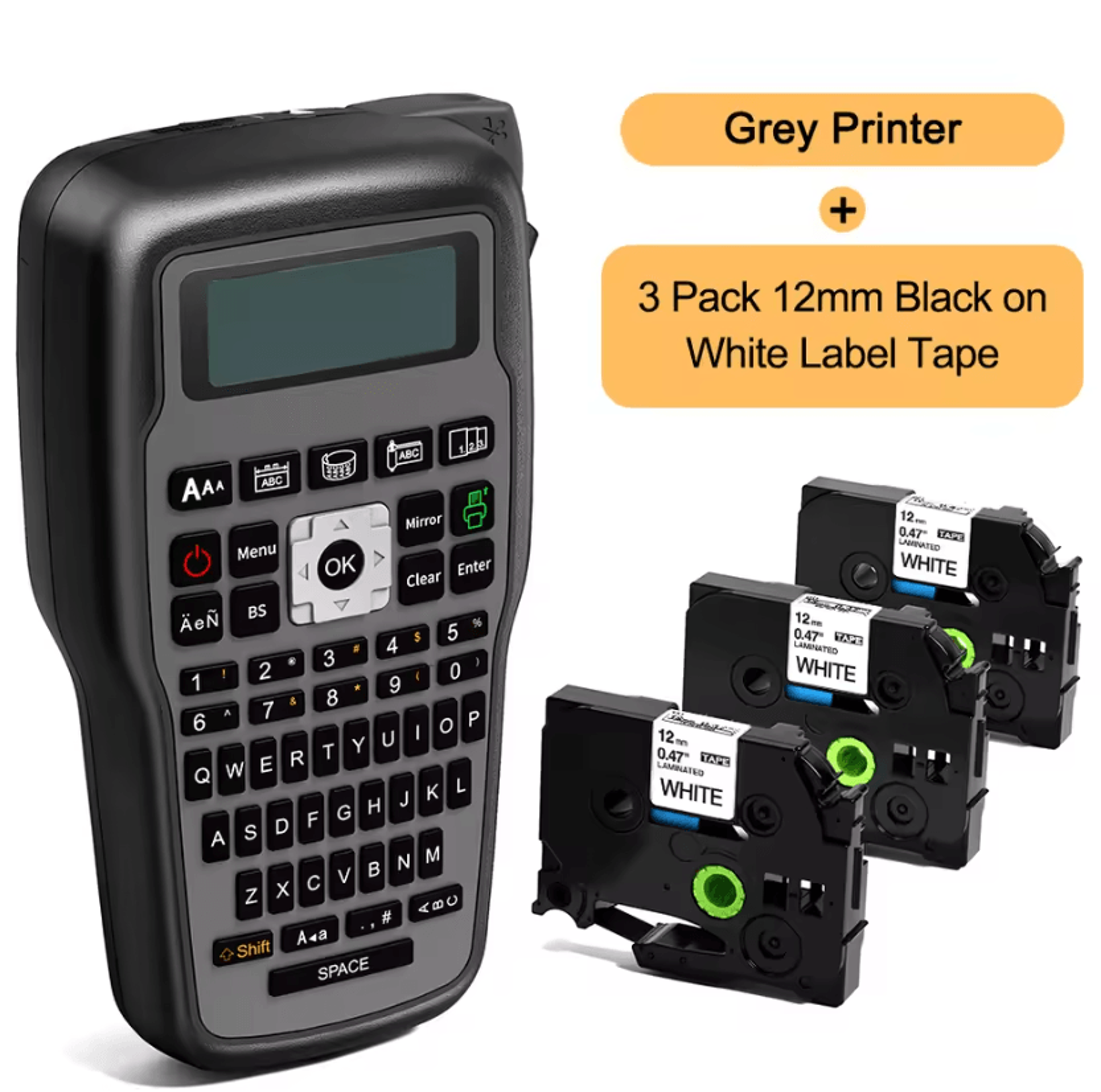 E1000 PRO Industrial Label Maker With Keyboard For Cable Identification And Heat Shrink Tubes 15
