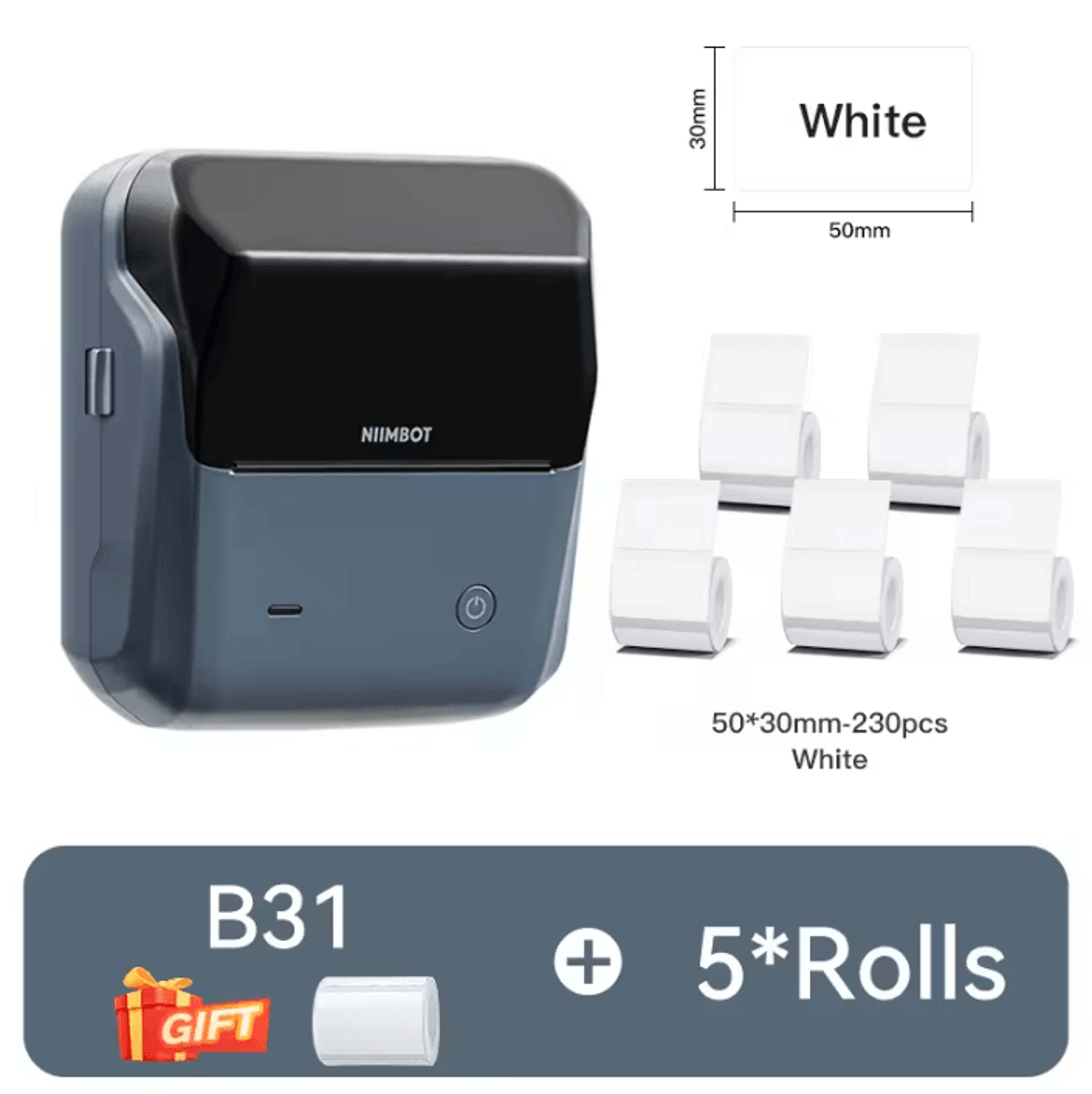 NIIMBOT B31 TagStream Wireless Thermal Label Printer For Clothing Jewelry And Retail Barcodes 6