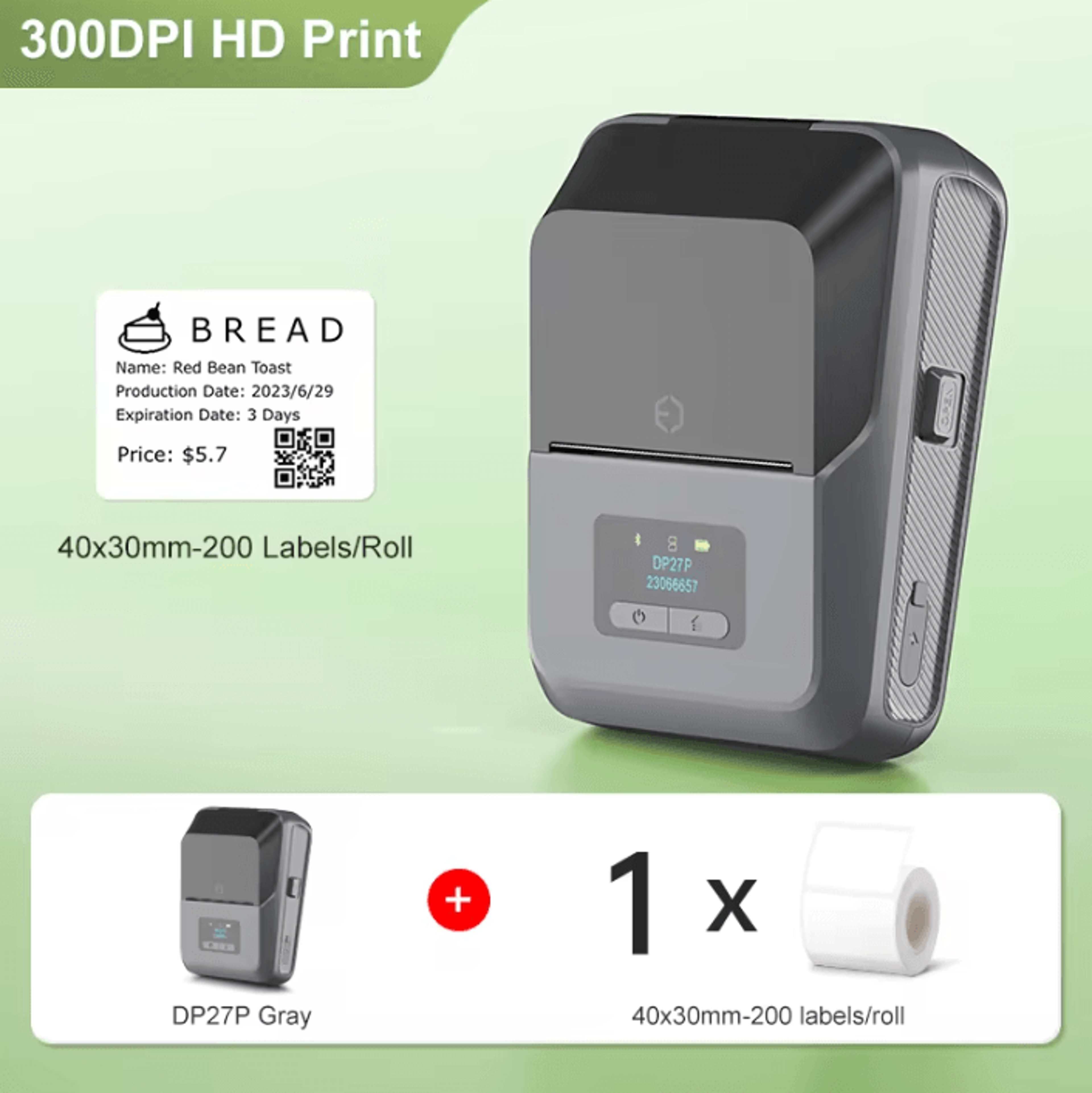 DETONGER DP27P PrecisionTag 300 DPI Wireless Thermal Label Printer For Jewelry Cables And Home Offi 5