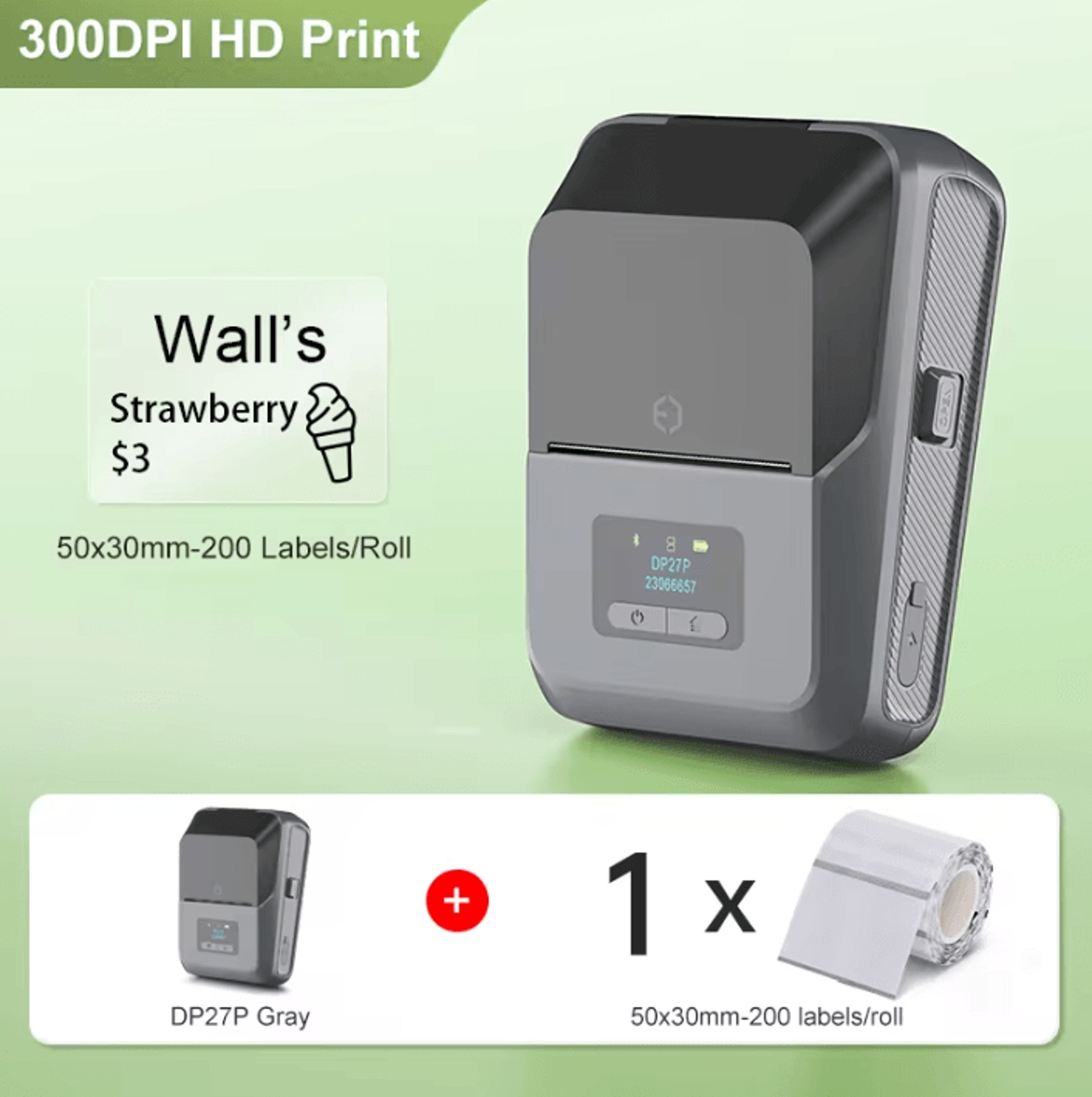 DETONGER DP27P PrecisionTag 300 DPI Wireless Thermal Label Printer For Jewelry Cables And Home Offi 4