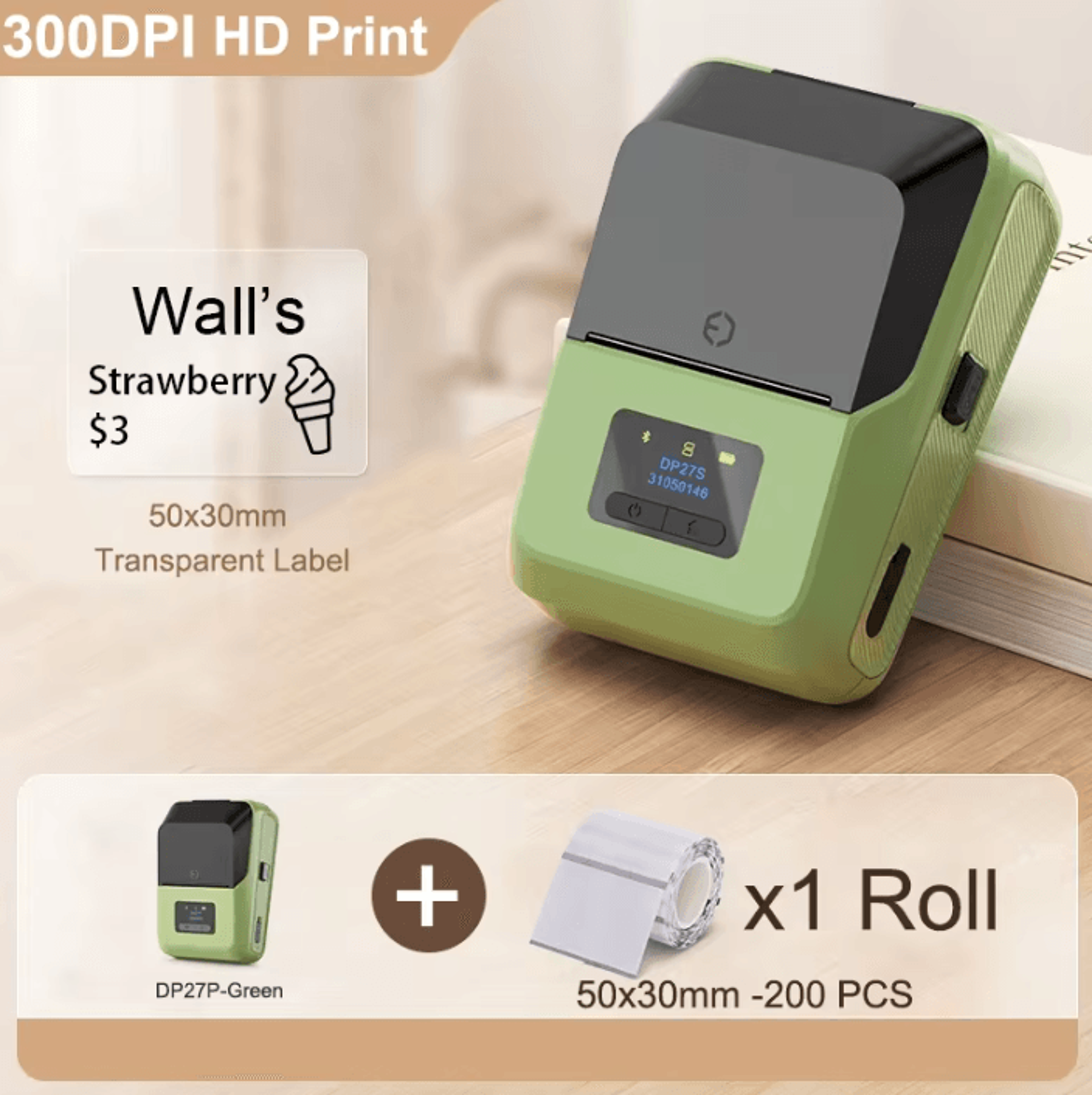 DETONGER DP27P PrecisionTag 300 DPI Wireless Thermal Label Printer For Jewelry Cables And Home Offi 9
