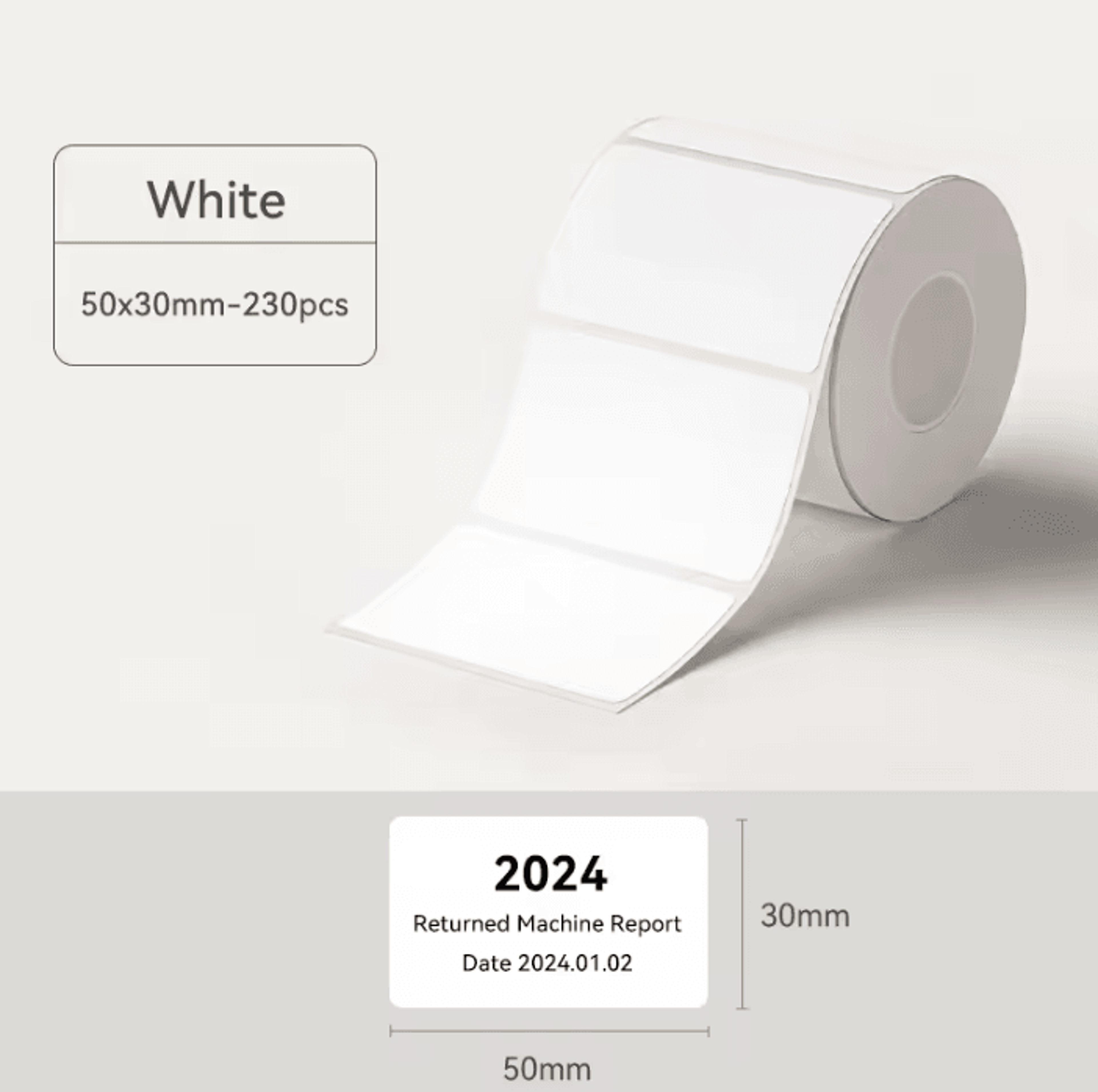 NIIMBOT White Thermal Label Stickers For B1 B21 B3S Printers 3