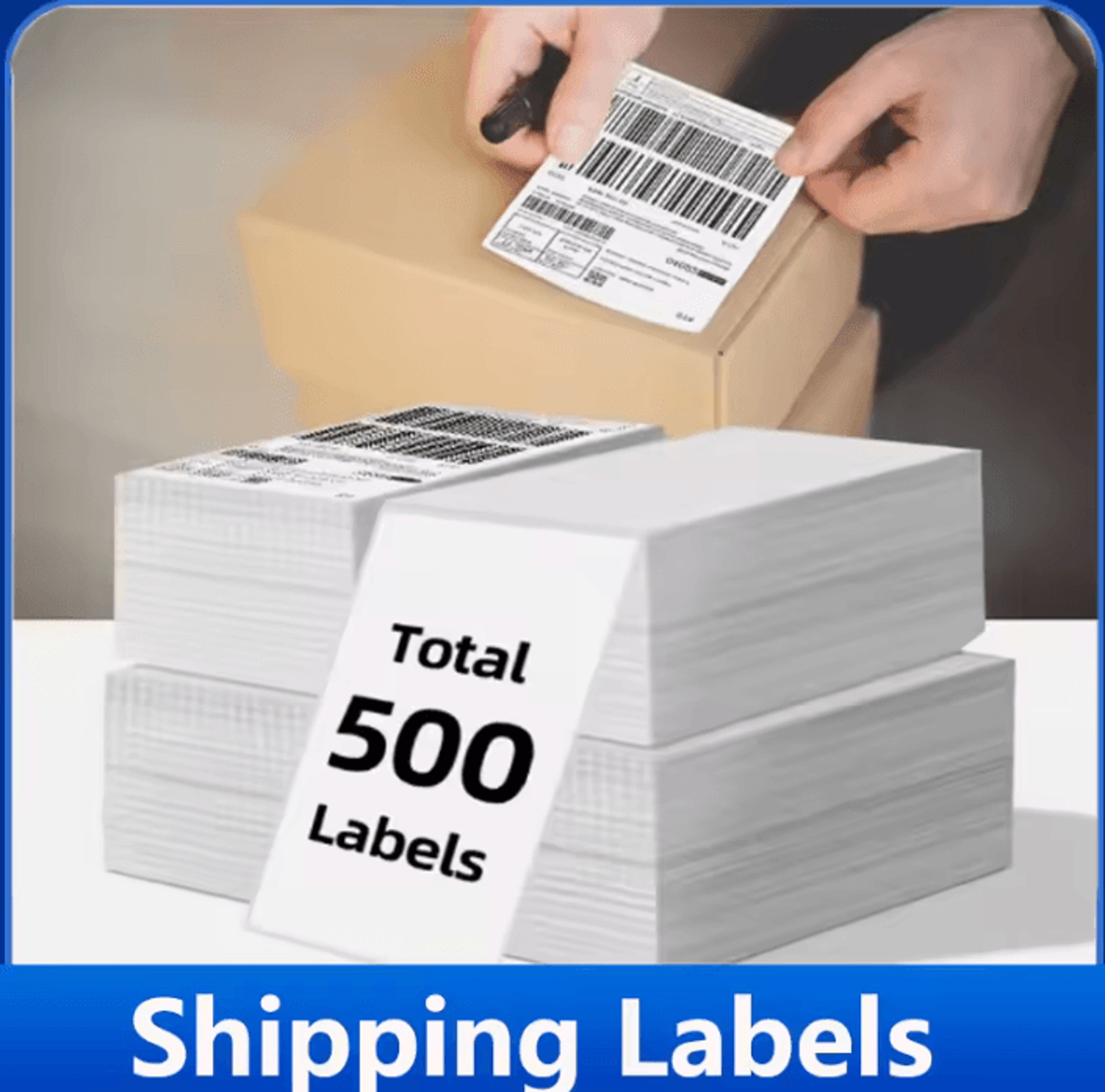 4x6 inch waterproof thermal shipping labels self-adhesive fanfold printer paper