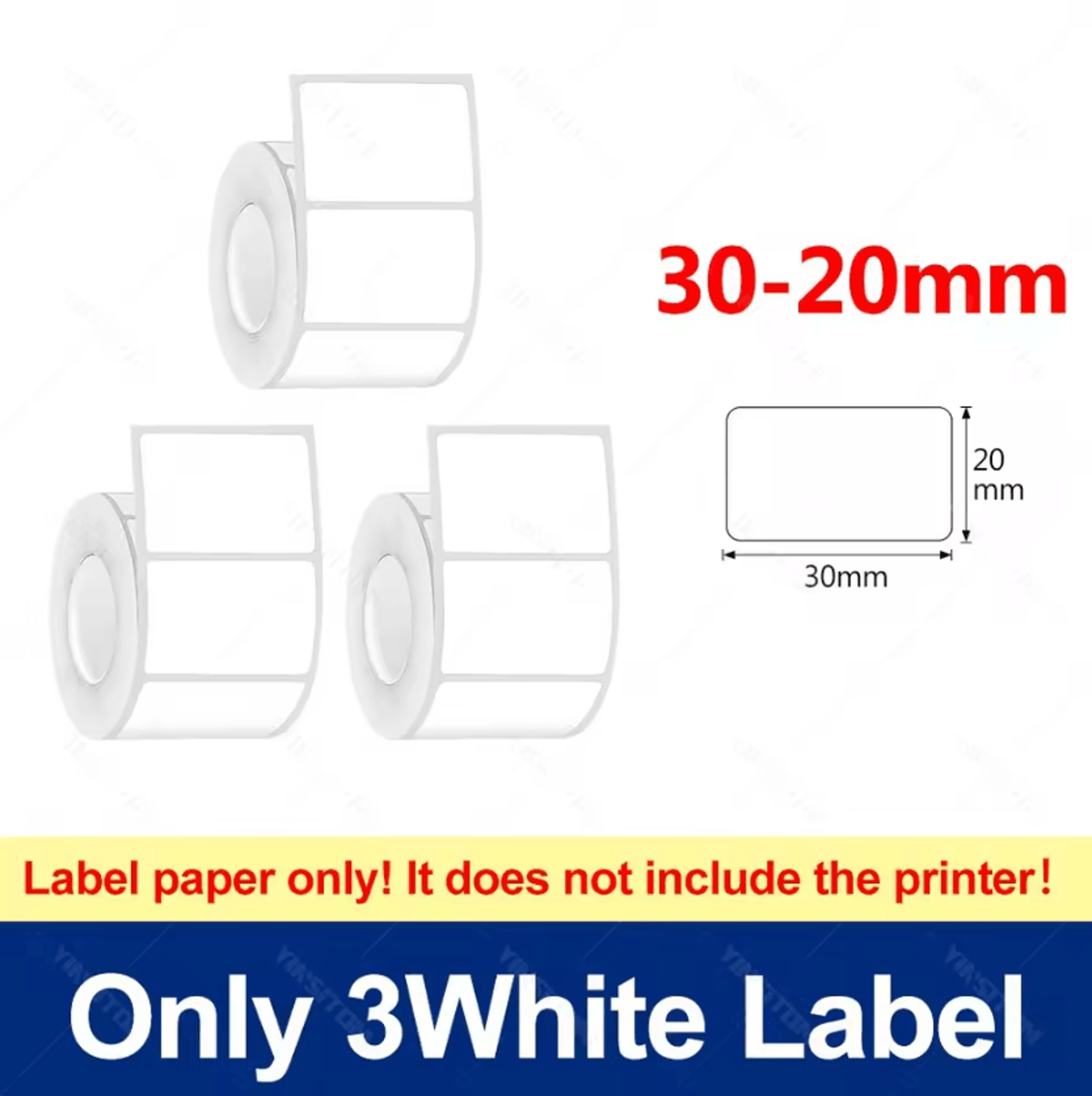 YINSITOM Mini Bluetooth Thermal Label Printer 2050mm Portable Barcode Sticker Maker 3