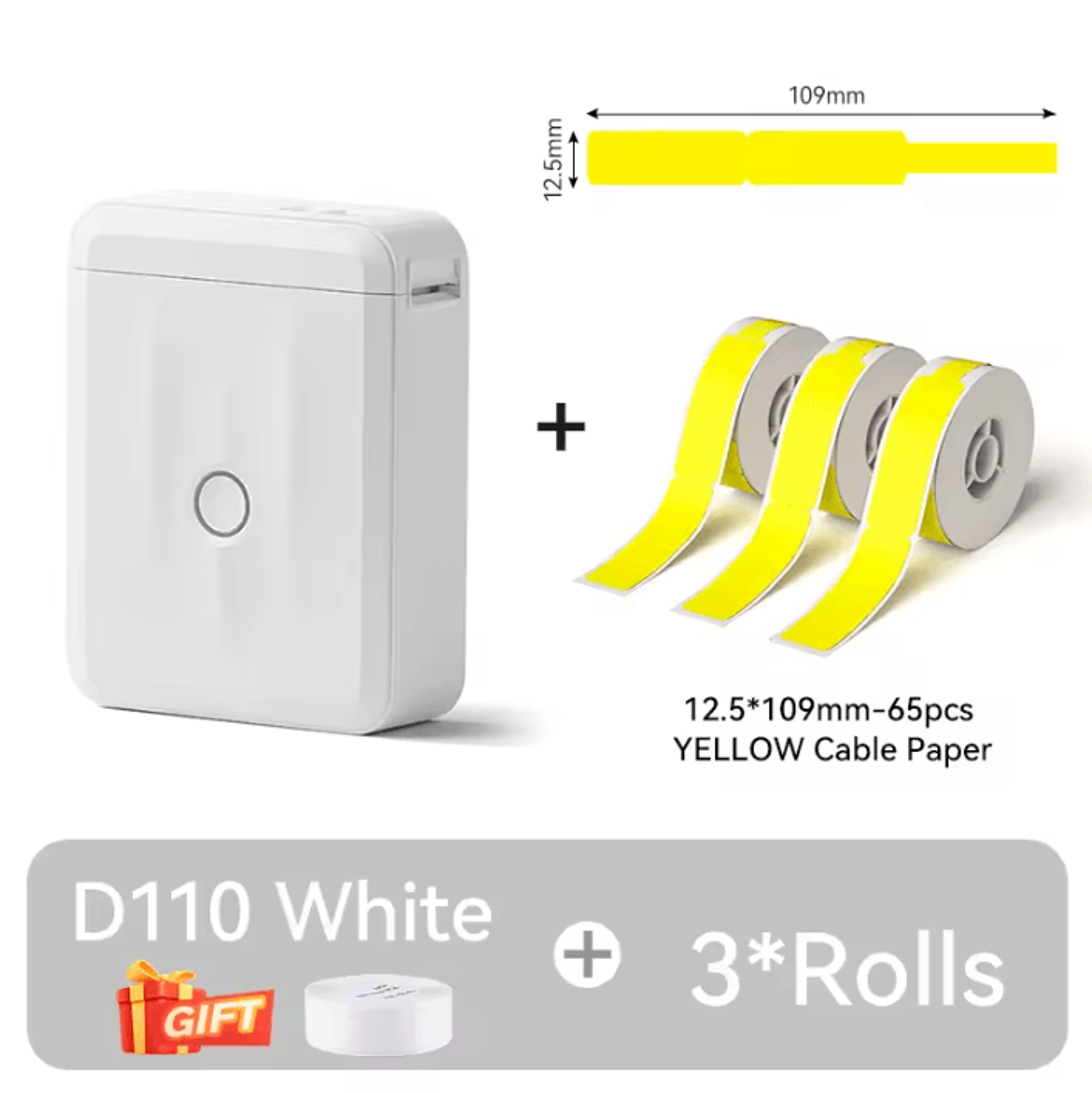NIIMBOT D110 Mini Portable Thermal Label Printer SelfAdhesive Sticker Maker For Home Organization 11