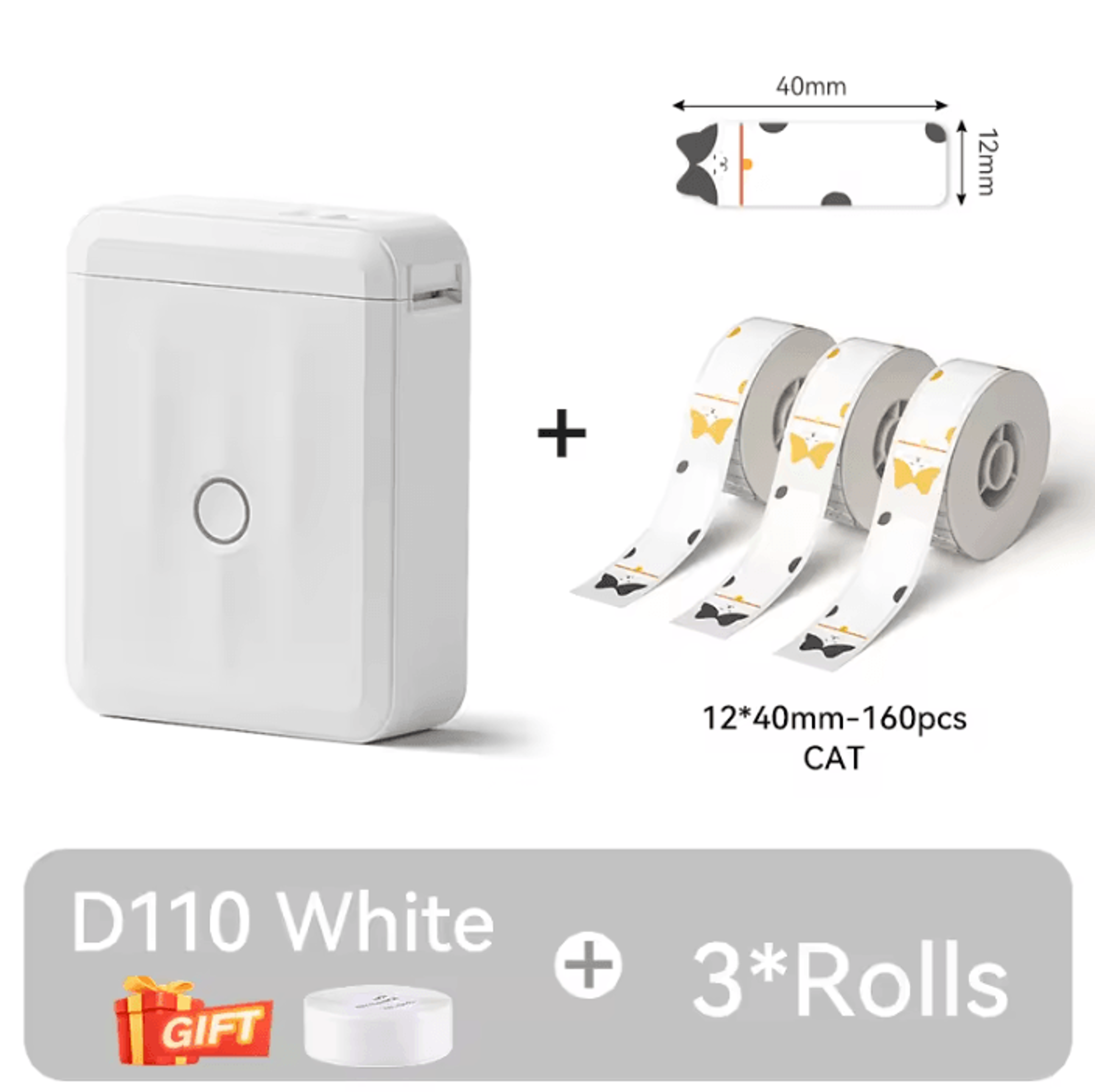 NIIMBOT D110 Mini Portable Thermal Label Printer SelfAdhesive Sticker Maker For Home Organization 19