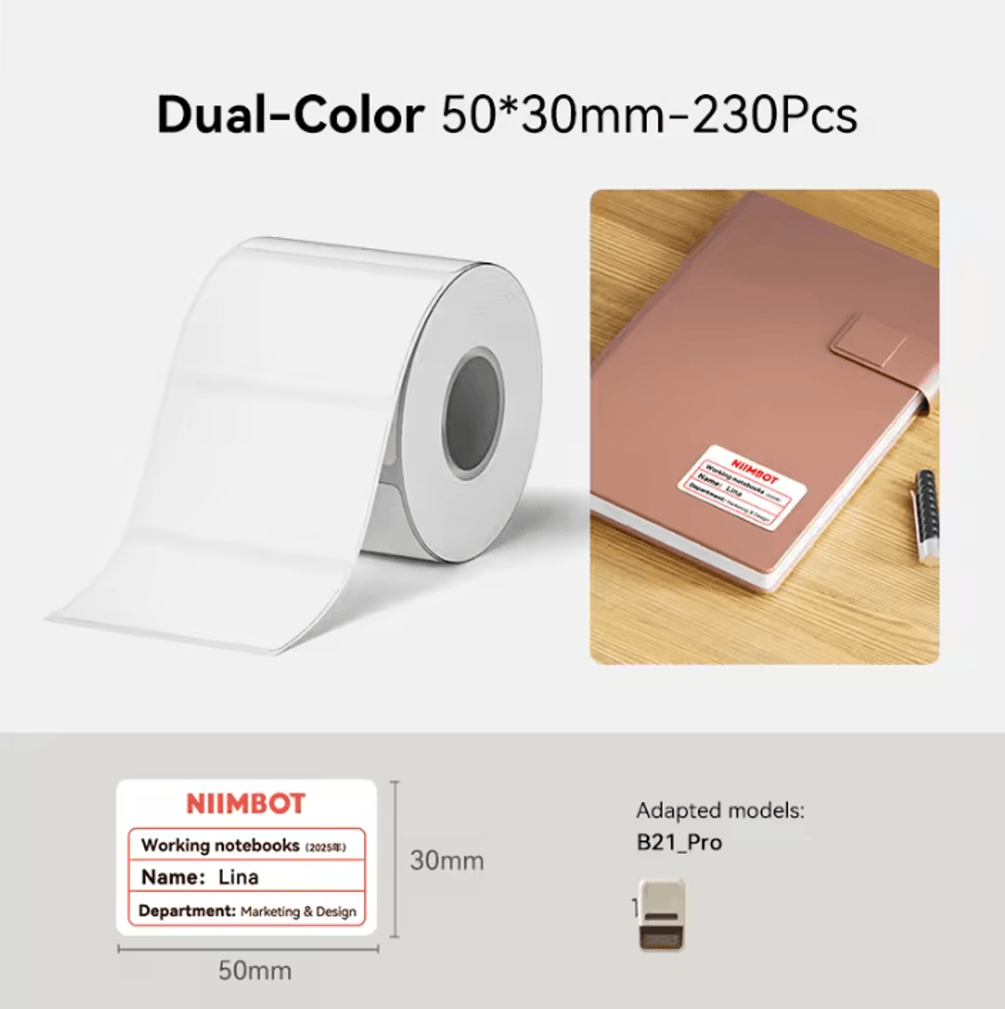 NIIMBOT B1 PRO 300DPI Bluetooth Thermal Label Printer Portable Wireless Sticker Maker 4