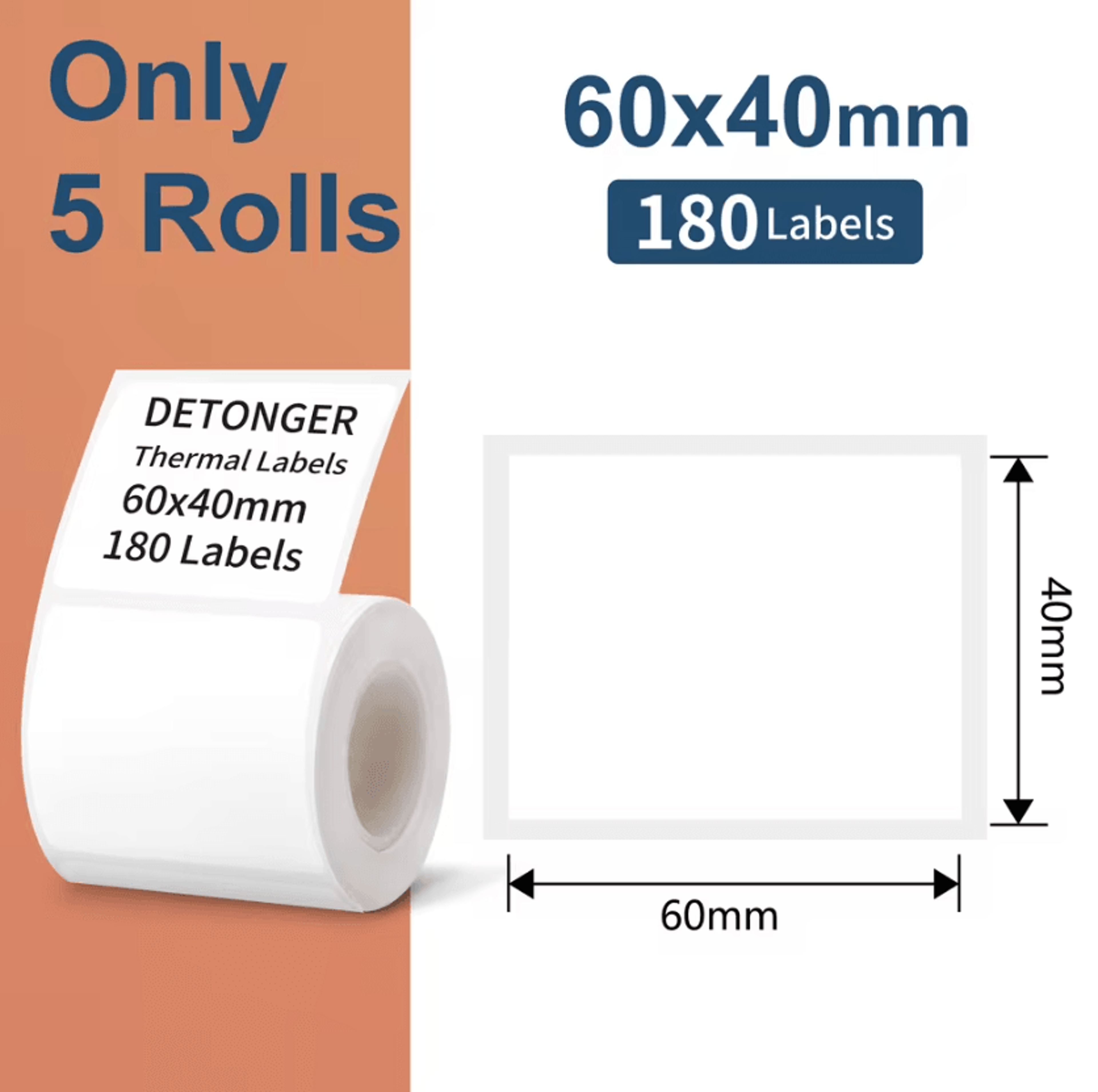 DETONGER DP30S Mini Bluetooth Thermal Label Printer 2880mm Portable Barcode Sticker Maker 14