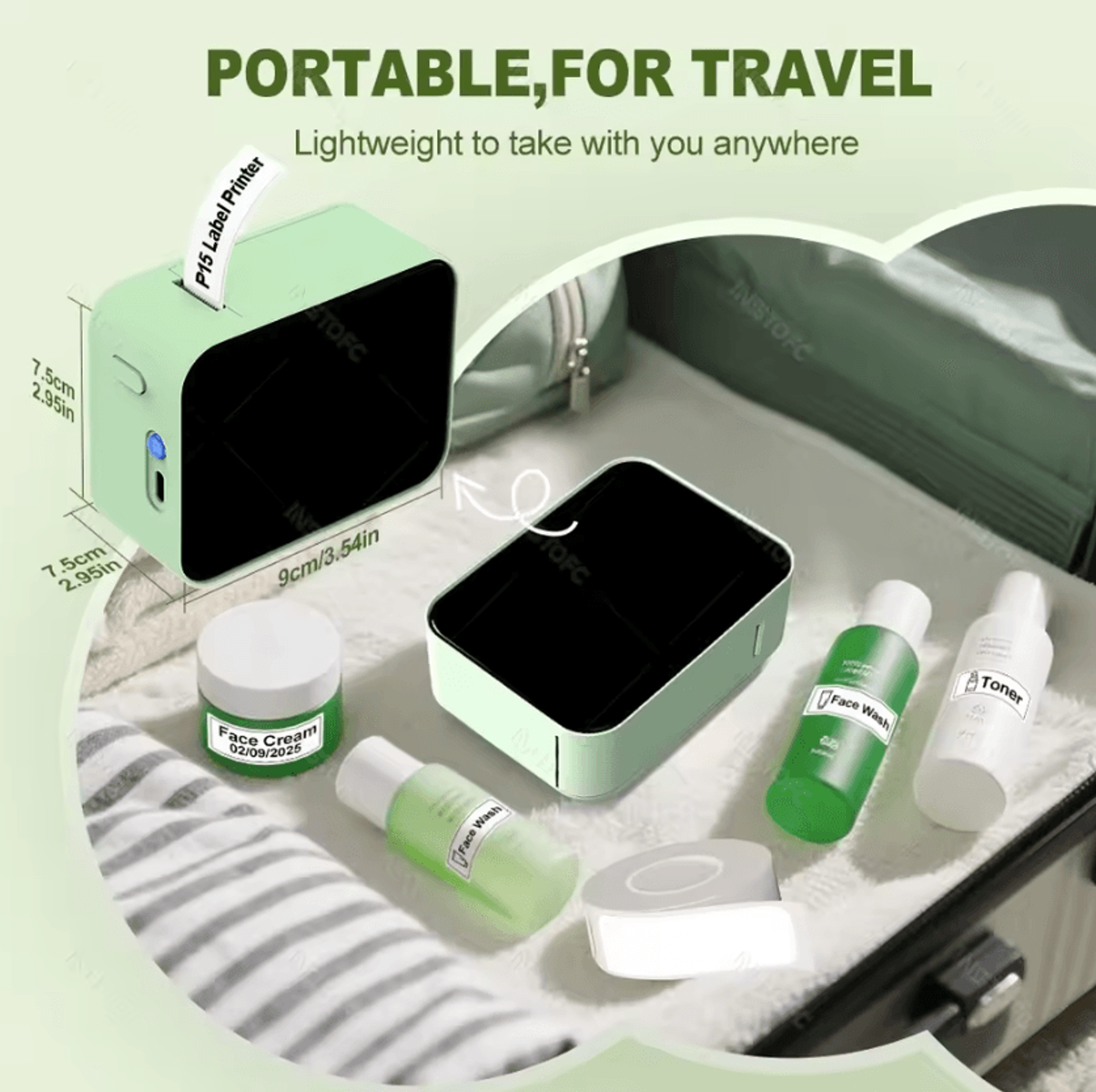 Marklife P15 Wireless Bluetooth Thermal Label Printer With White And Transparent Sticker Options 2