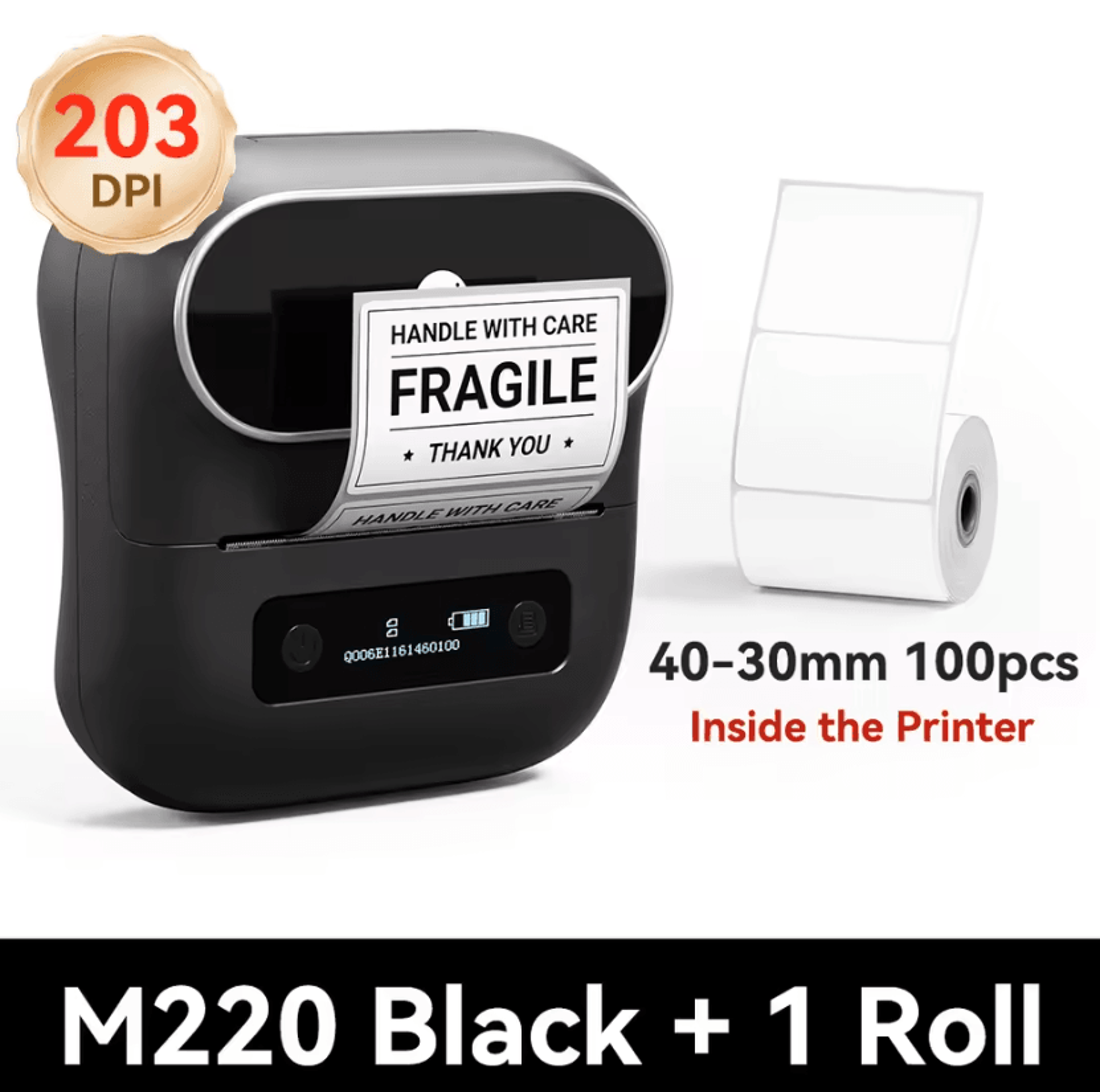 Phomemo M220 Portable Thermal Label Printer Multifunctional Sticker Maker For Office And Clothing T 5