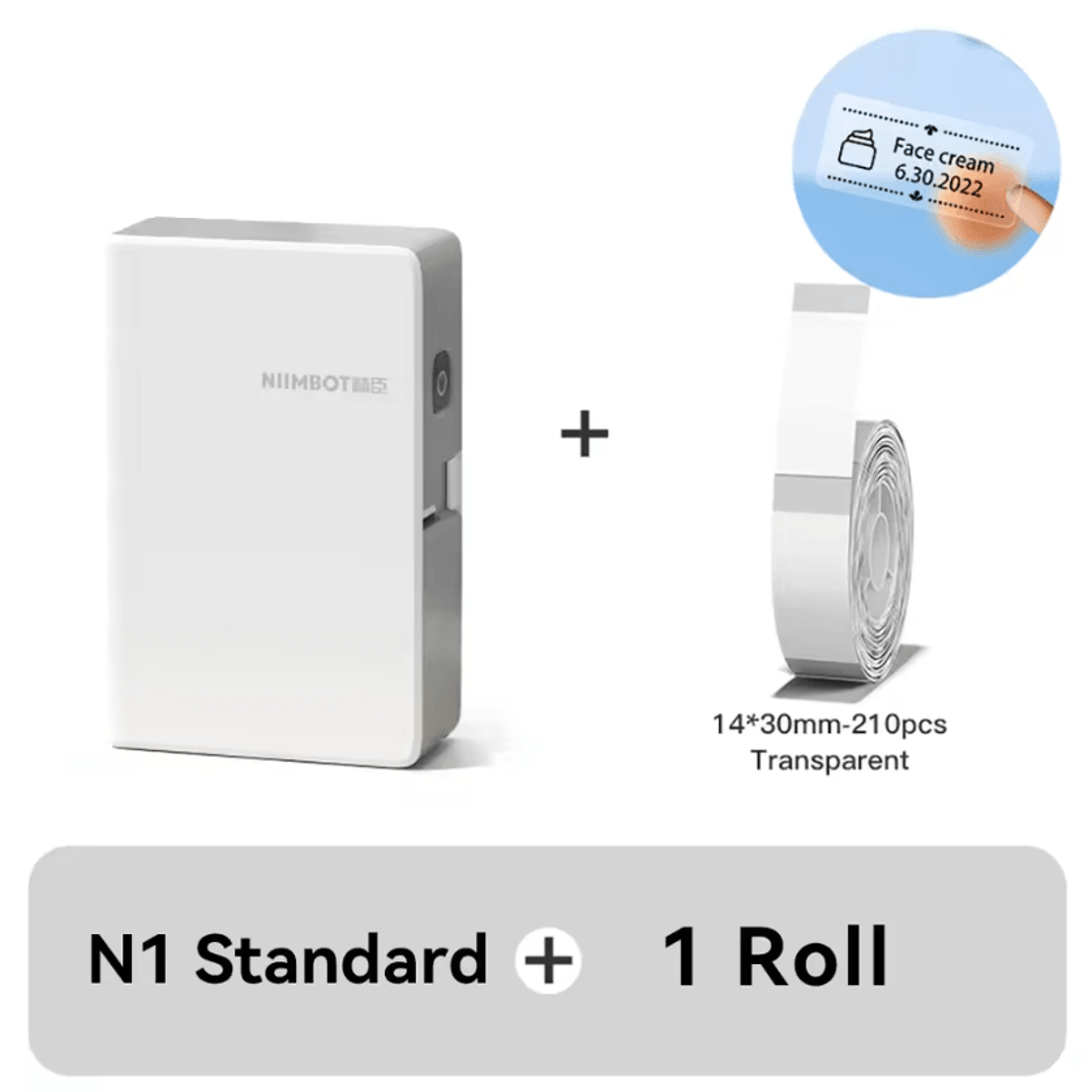 NIIMBOT N1 B18 Portable Thermal Transfer Label Printer With LongLife Ribbon And PET Stickers 8