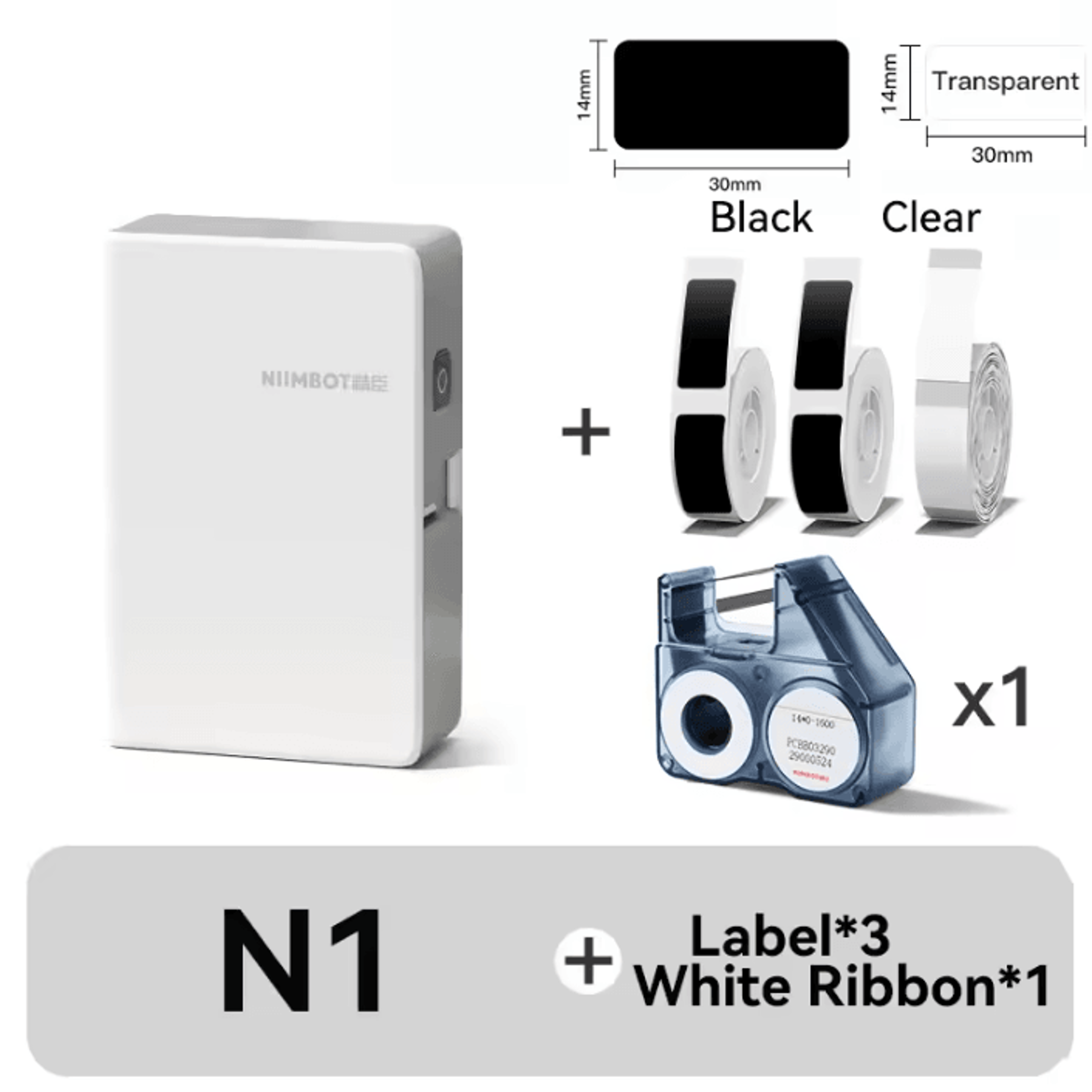 NIIMBOT N1 B18 Portable Thermal Transfer Label Printer With LongLife Ribbon And PET Stickers 13
