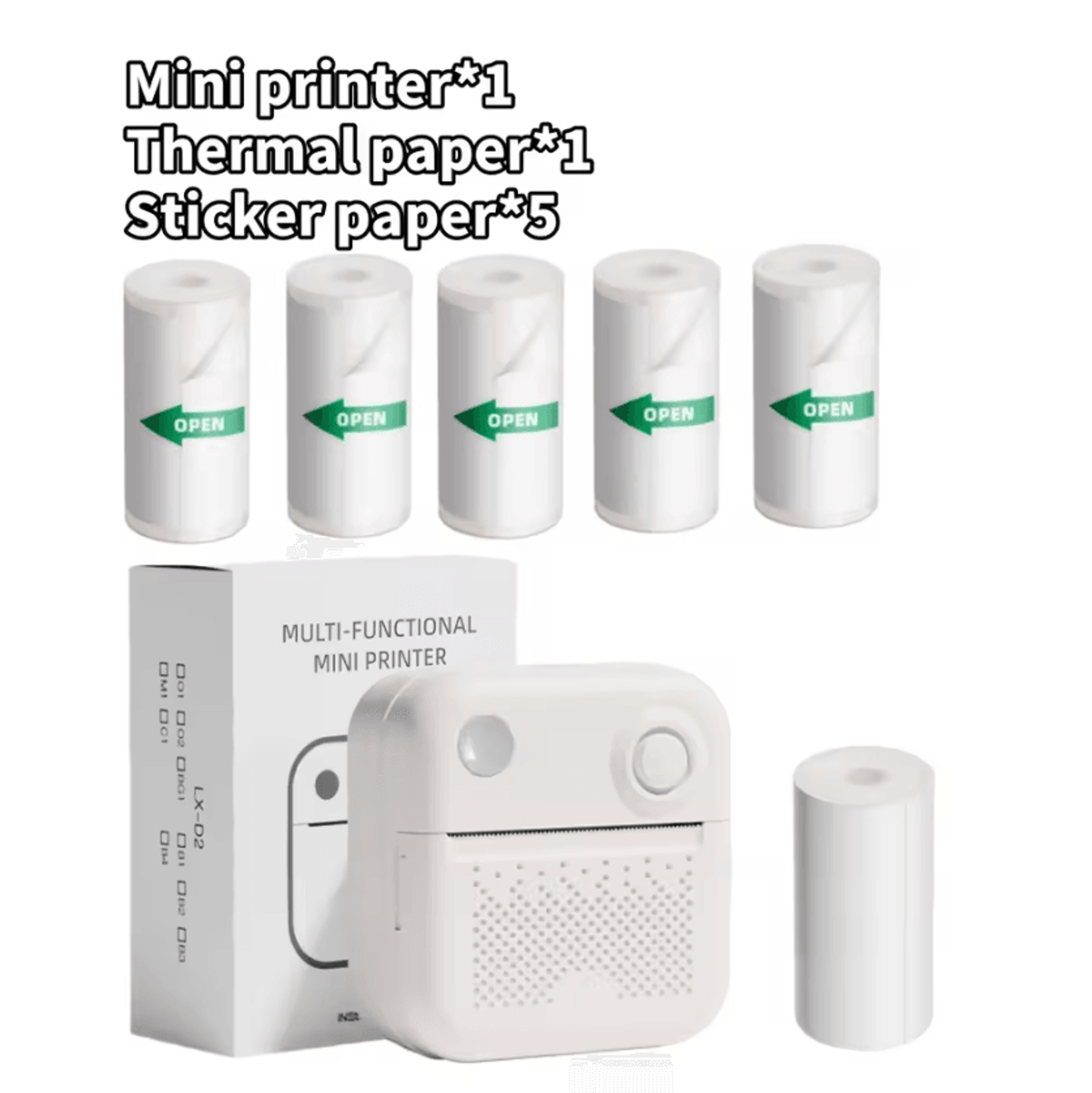 Dolewa D3 Mini Portable Thermal Printer For Photos Notes And Sticker Label Printing 5