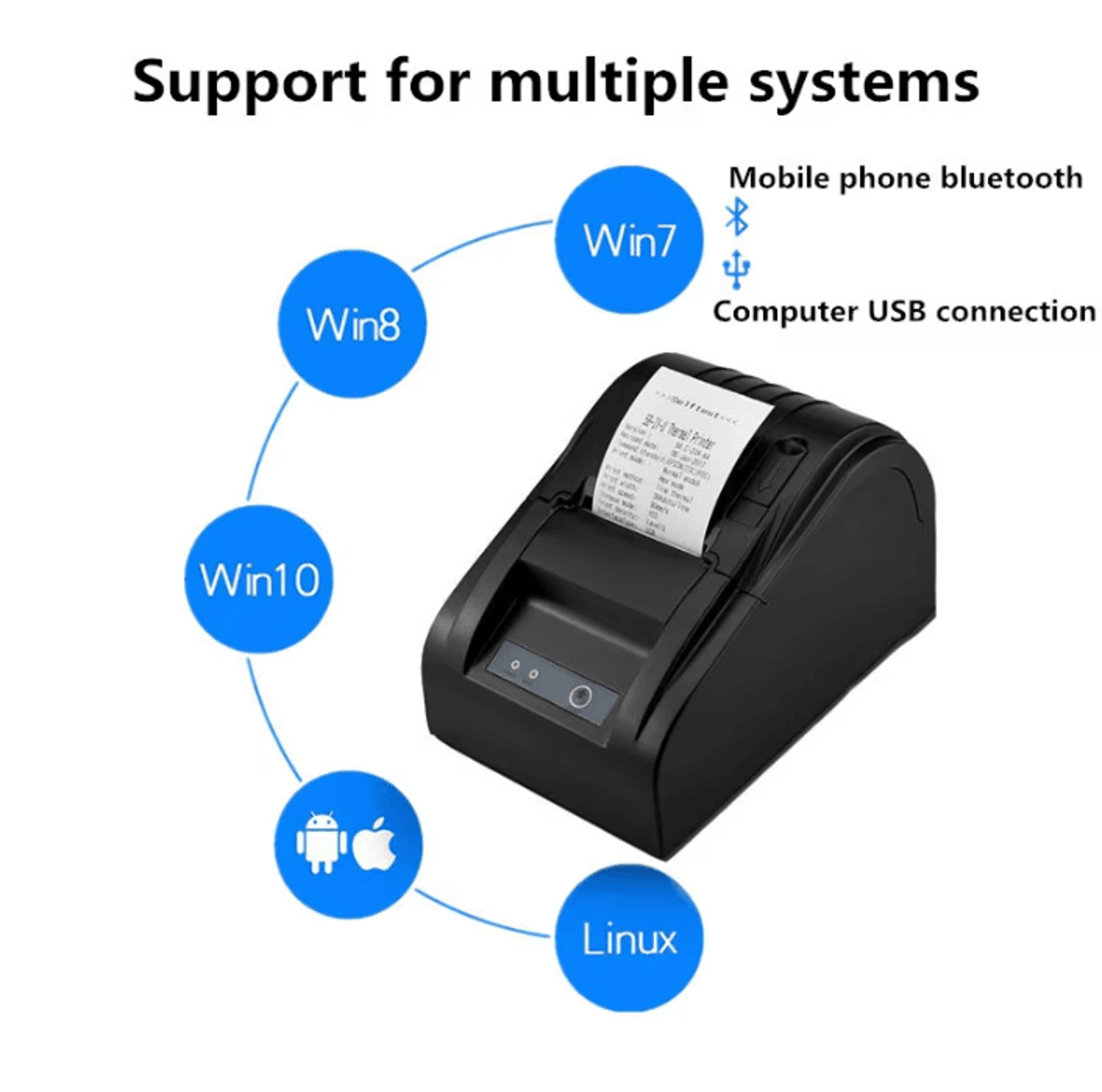 NETUM NT5890T 58mm USB Thermal Receipt Printer RS232 POS Machine For Retail And Restaurants 1
