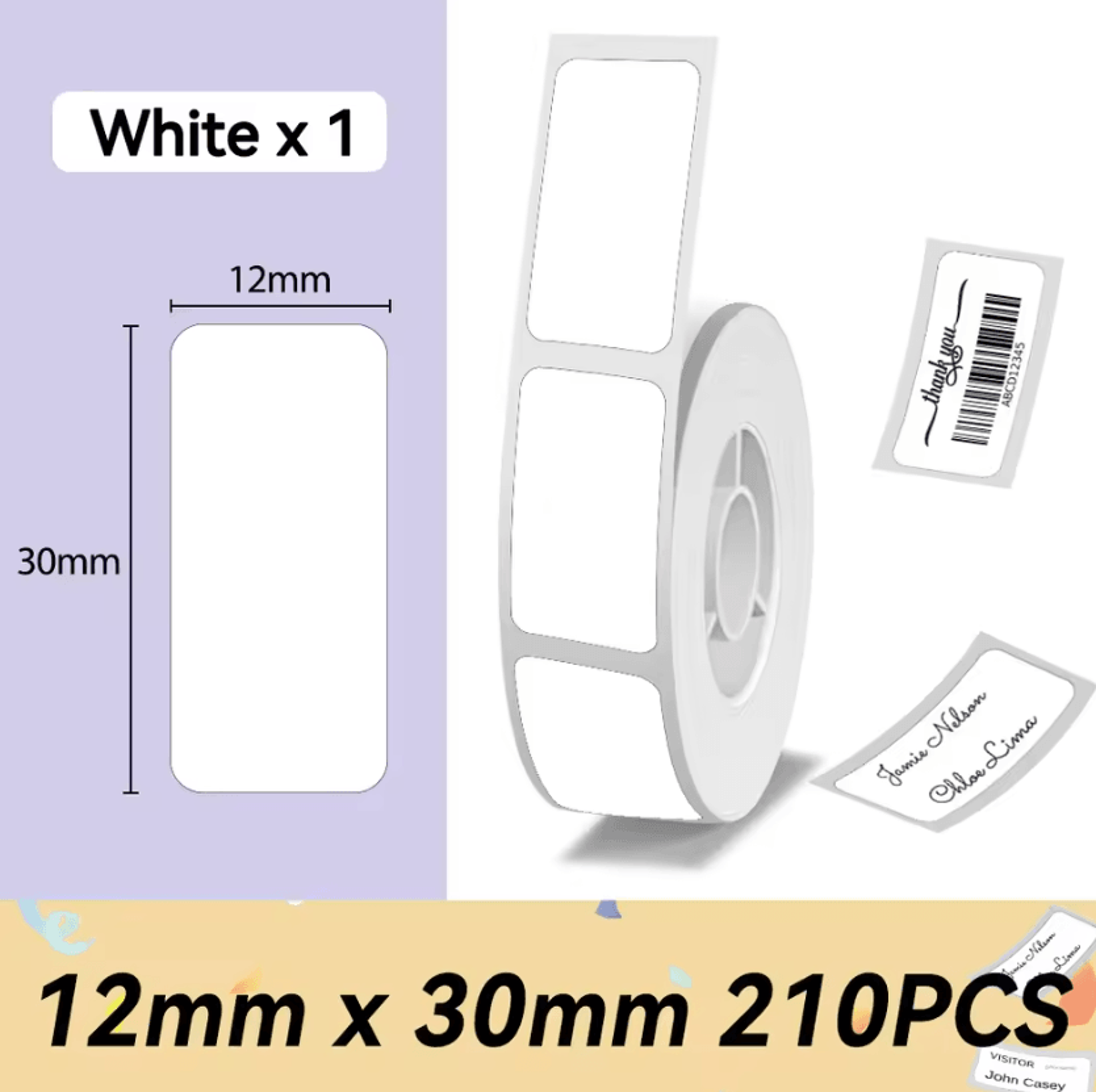 Phomemo D30 Q30 Thermal Label Sticker Roll 615mm SelfAdhesive Printer Paper 7