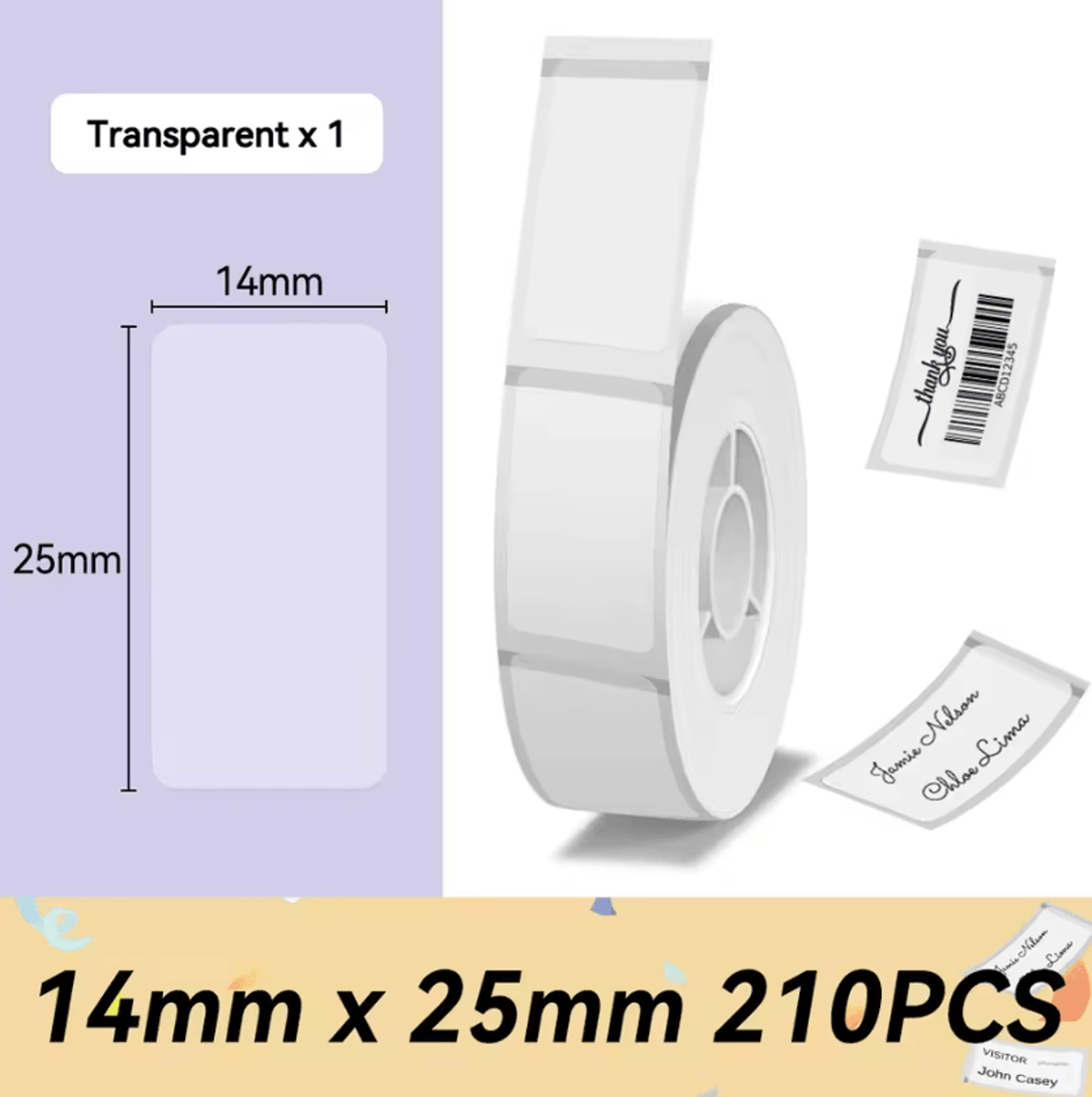 Phomemo D30 Q30 Thermal Label Sticker Roll 615mm SelfAdhesive Printer Paper 14