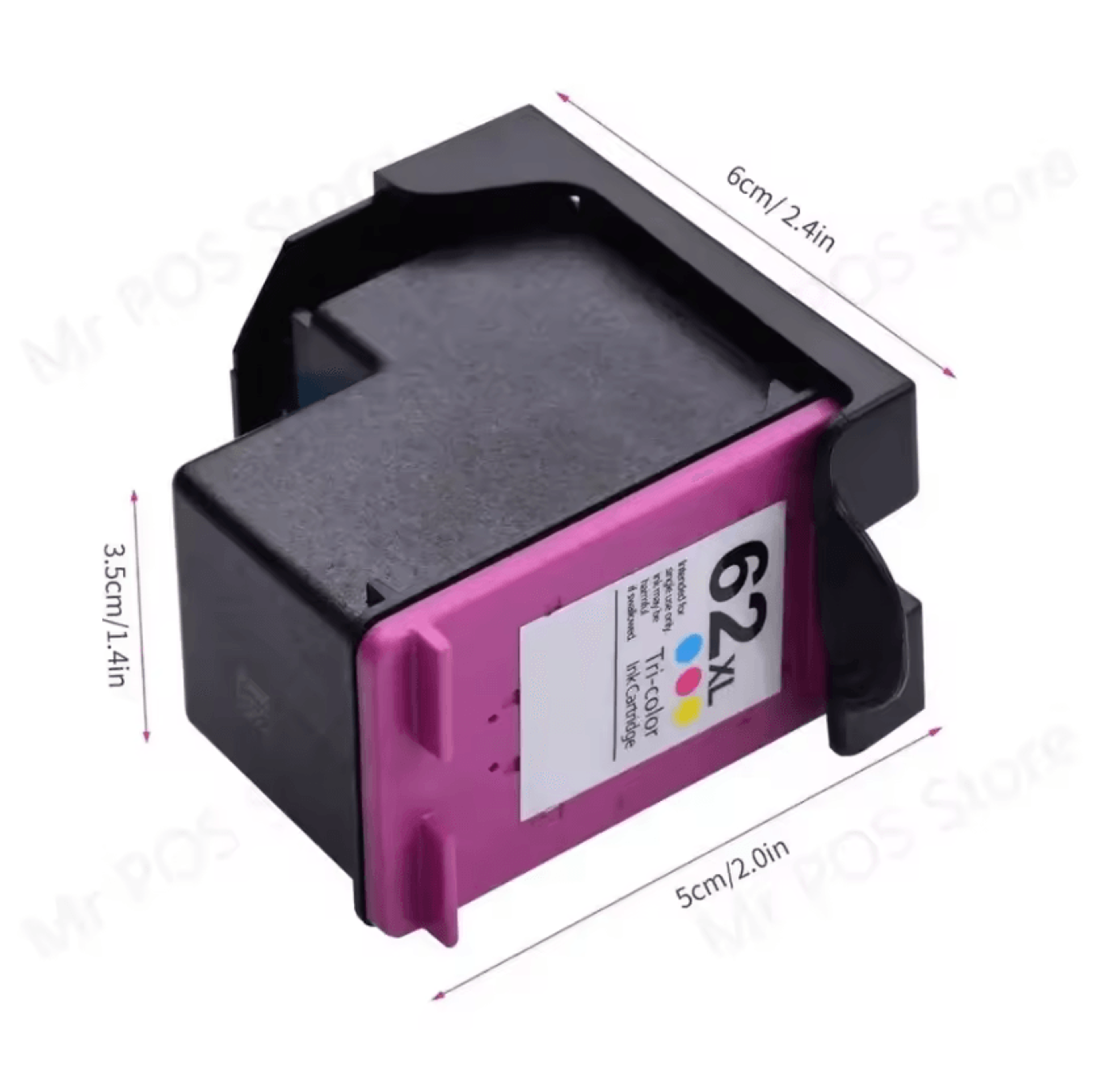 Kongten Mbrush Mini Printer Ink Cartridge Black Brown Replacement For Handheld Logo Printing 3