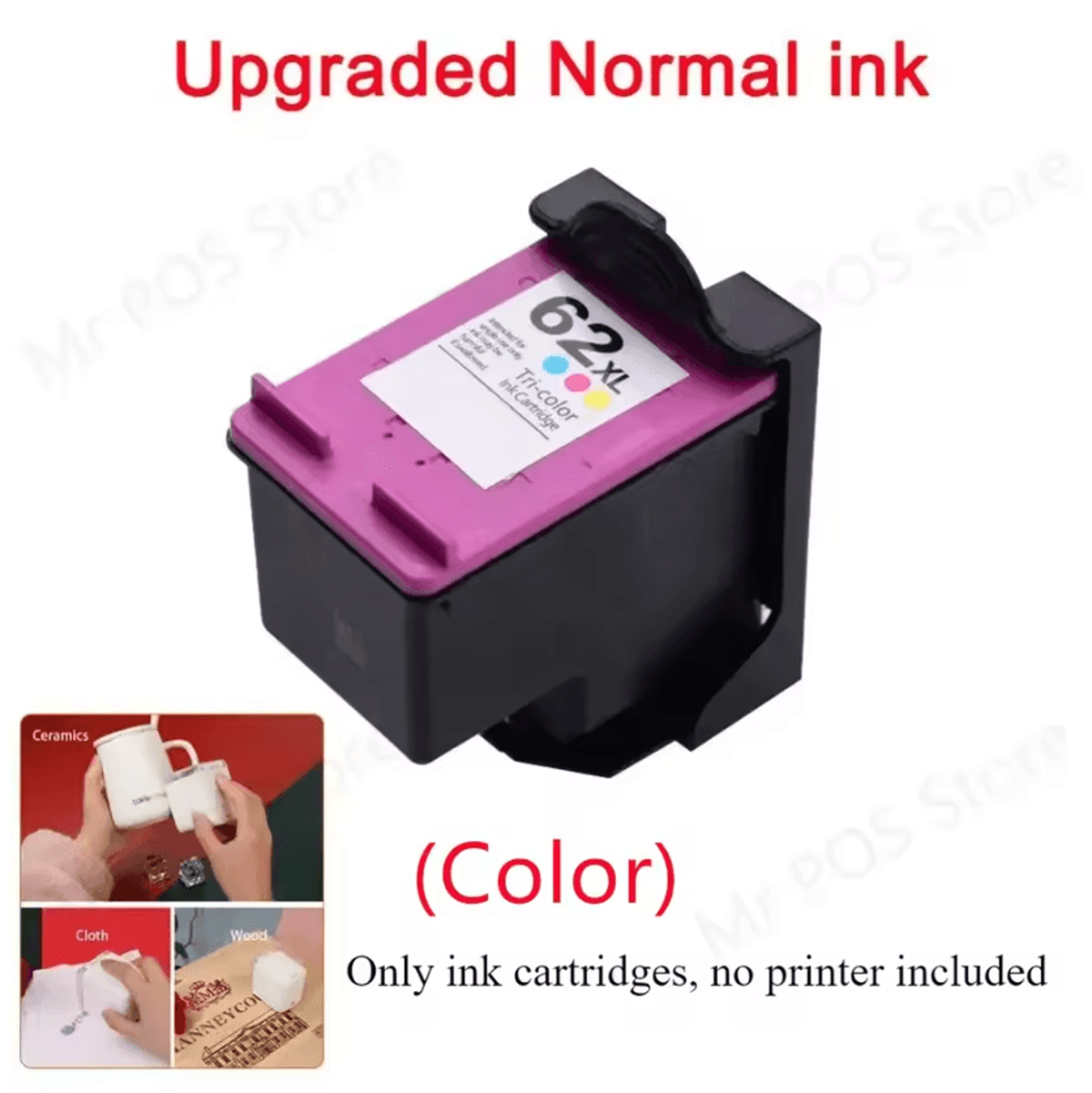 Kongten Mbrush Mini Printer Ink Cartridge Black Brown Replacement For Handheld Logo Printing 9