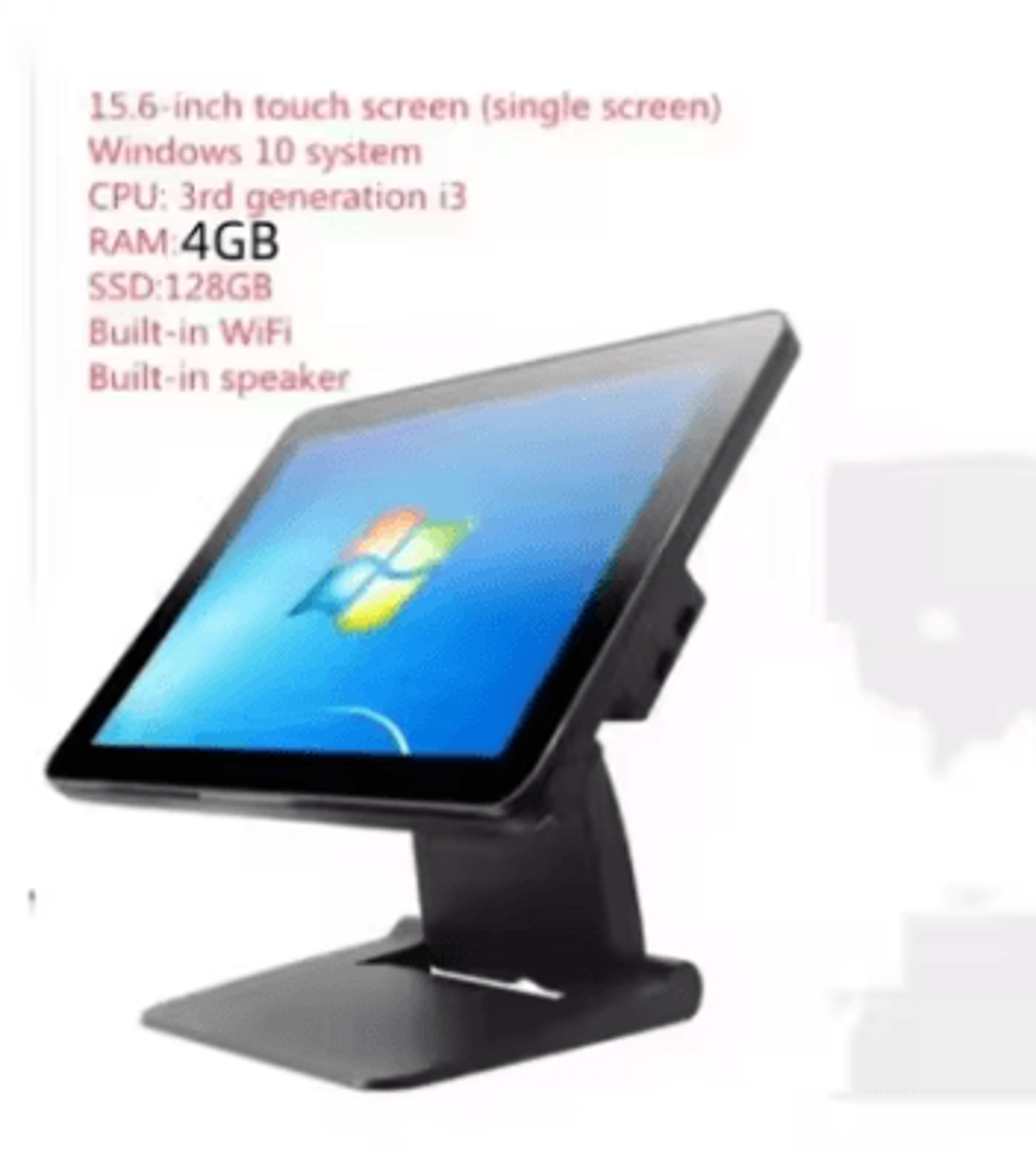 156Inch Windows 10 POS Cash Register Computer Intel Core I5 8GB RAM 256GB SSD 5