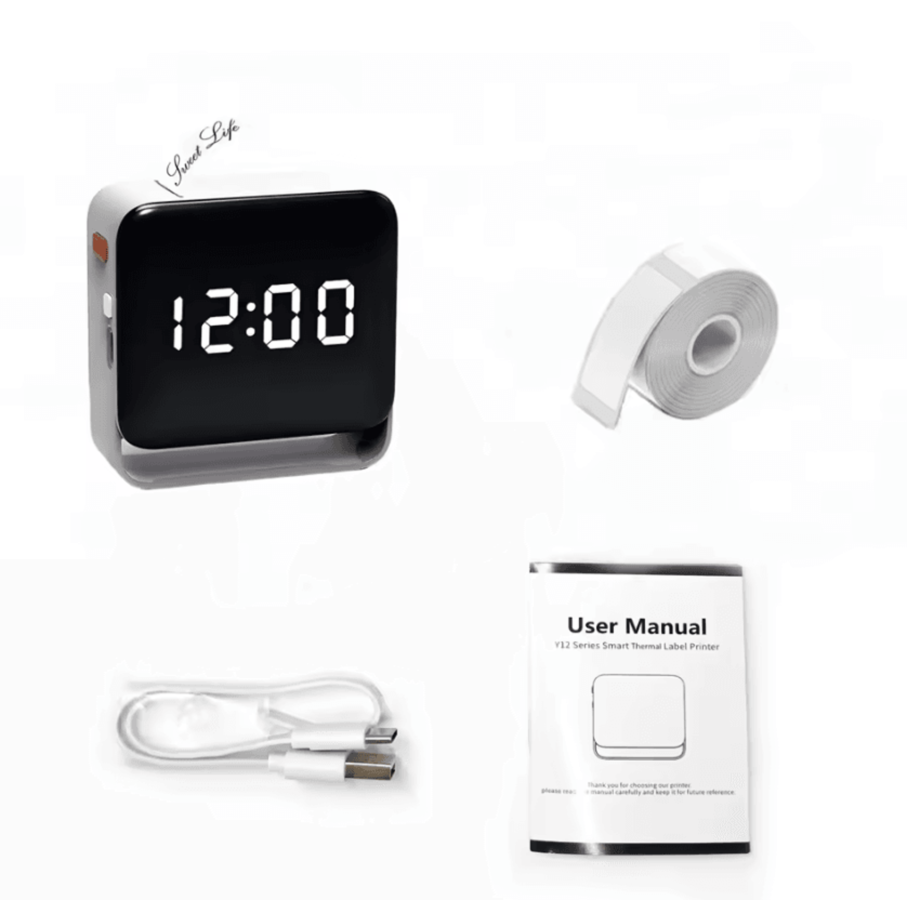 Mini Wireless Label Maker With Paper Roll Portable Sticker Printer For Home And Office Organization 10