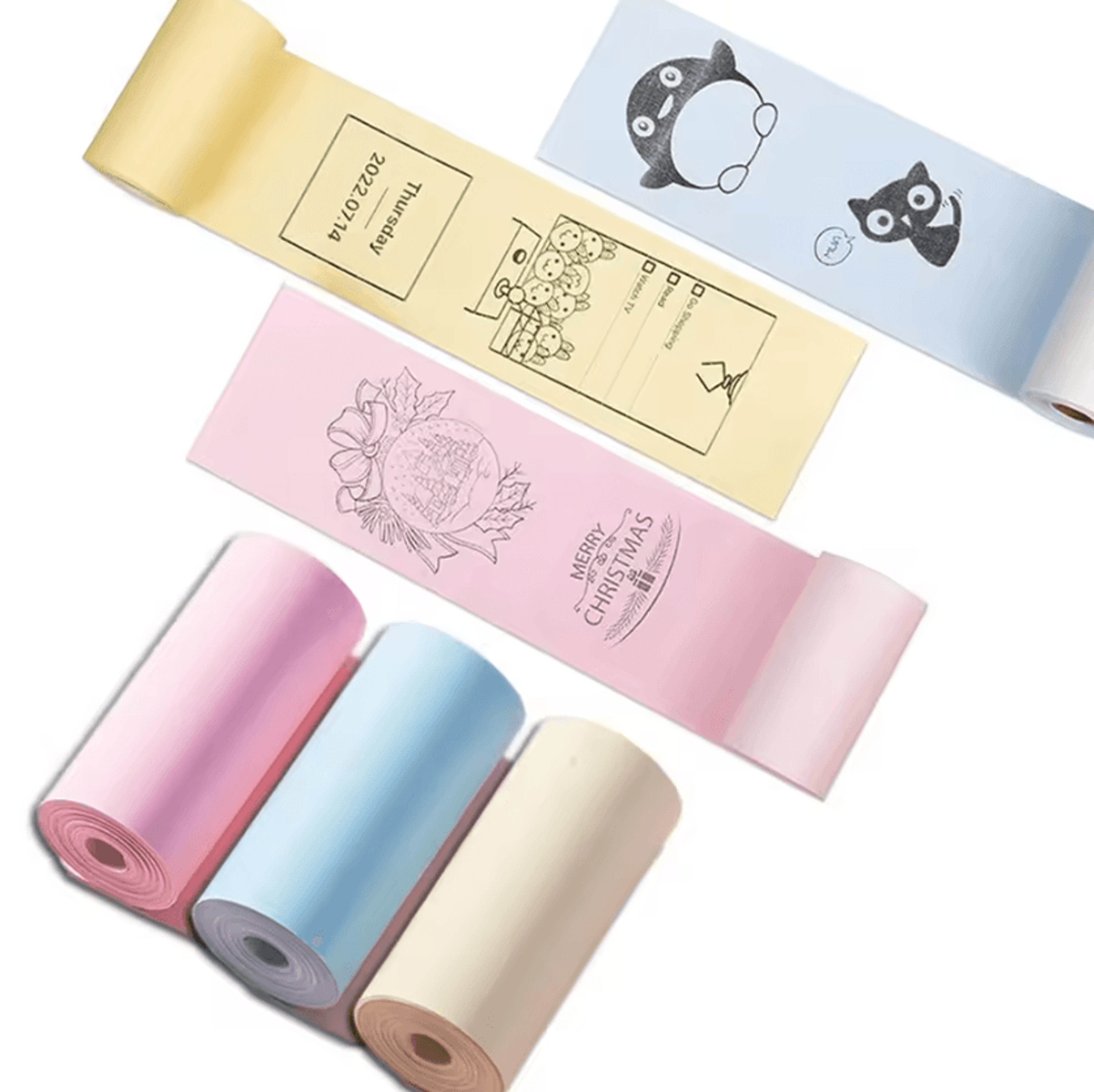 57mm SelfAdhesive Thermal Printer Paper Roll For Mini Pocket Printers And Sticker Makers 2