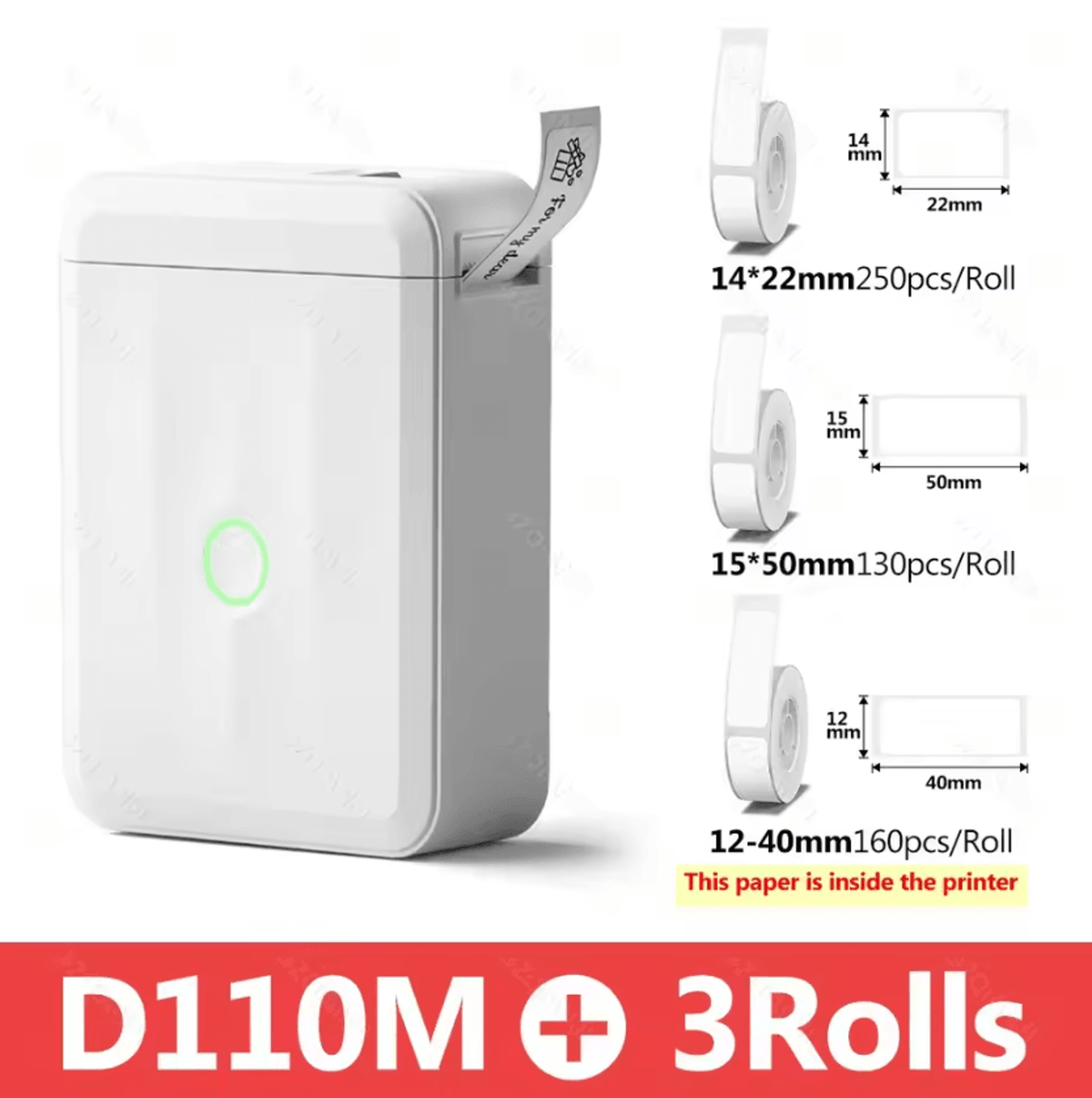 NIIMBOT D110 Smart Mini Thermal Label Printer Portable Pocket Sticker Maker For Home And Office 8