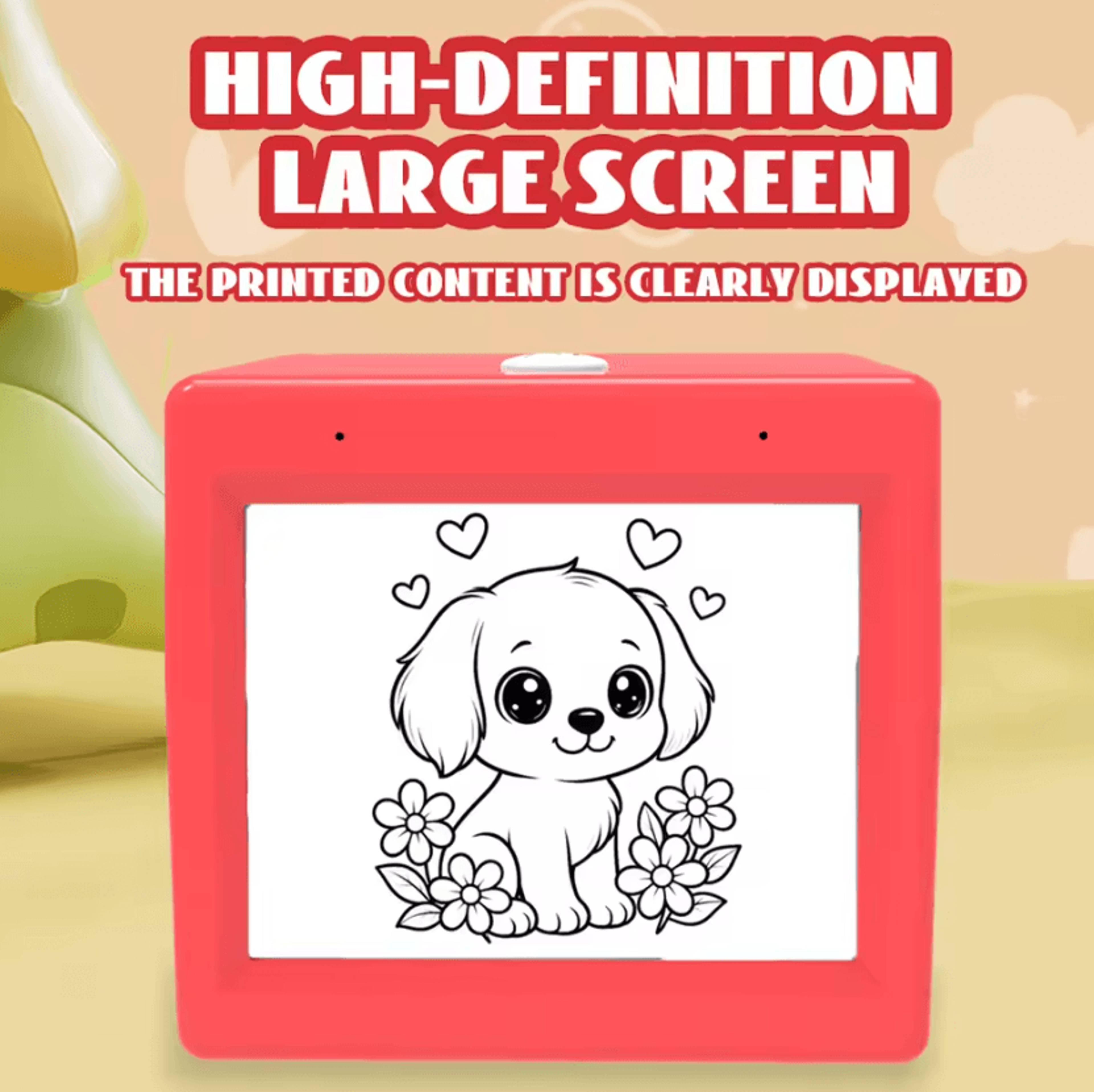 AI Magic Box VoiceControlled Mini Thermal Printer With HD Screen WiFi For Kids Drawing And Creative 1