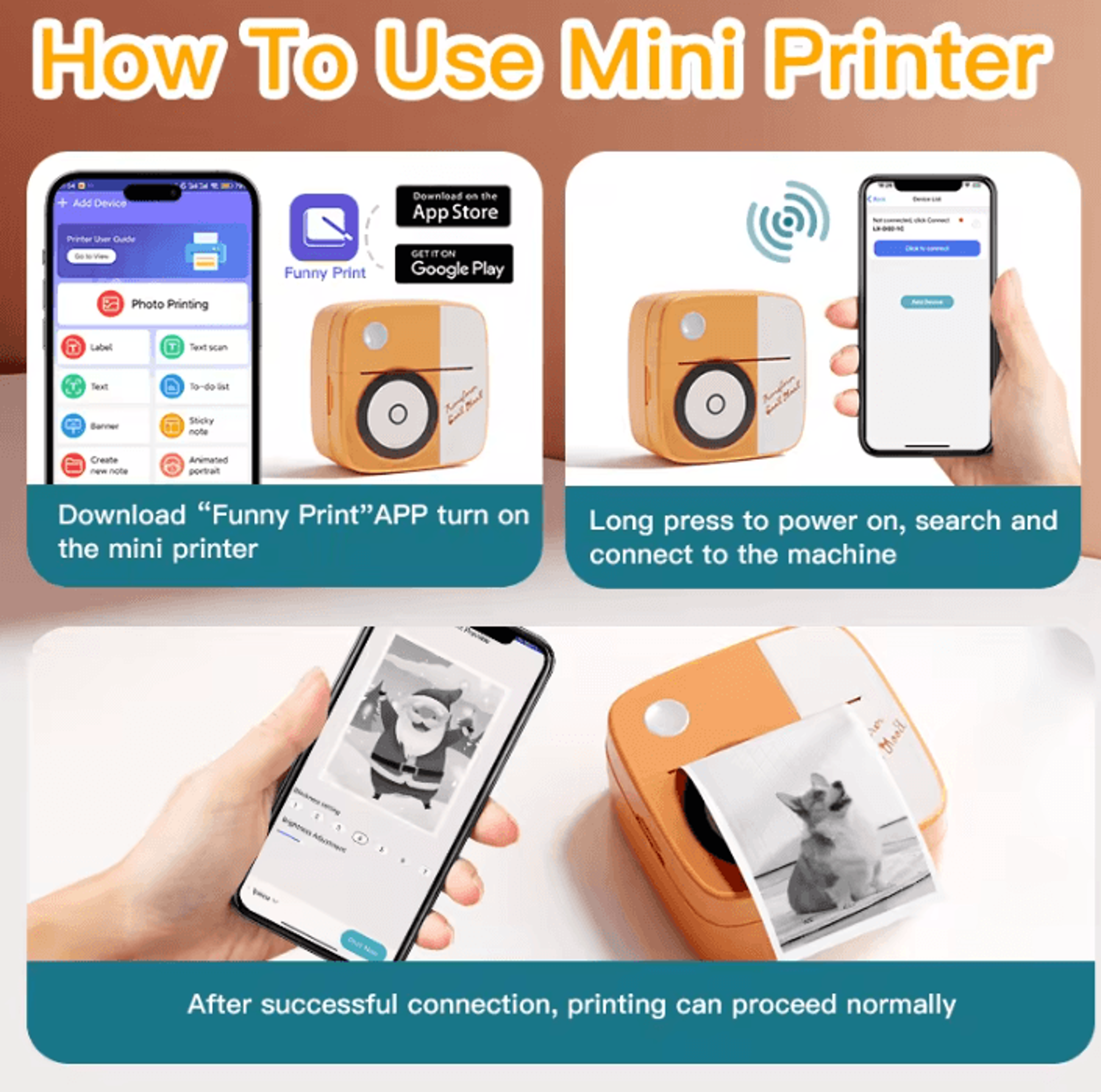 D2 Mini Thermal Photo Printer Portable Inkless Sticker And Label Maker For Creative Printing 4