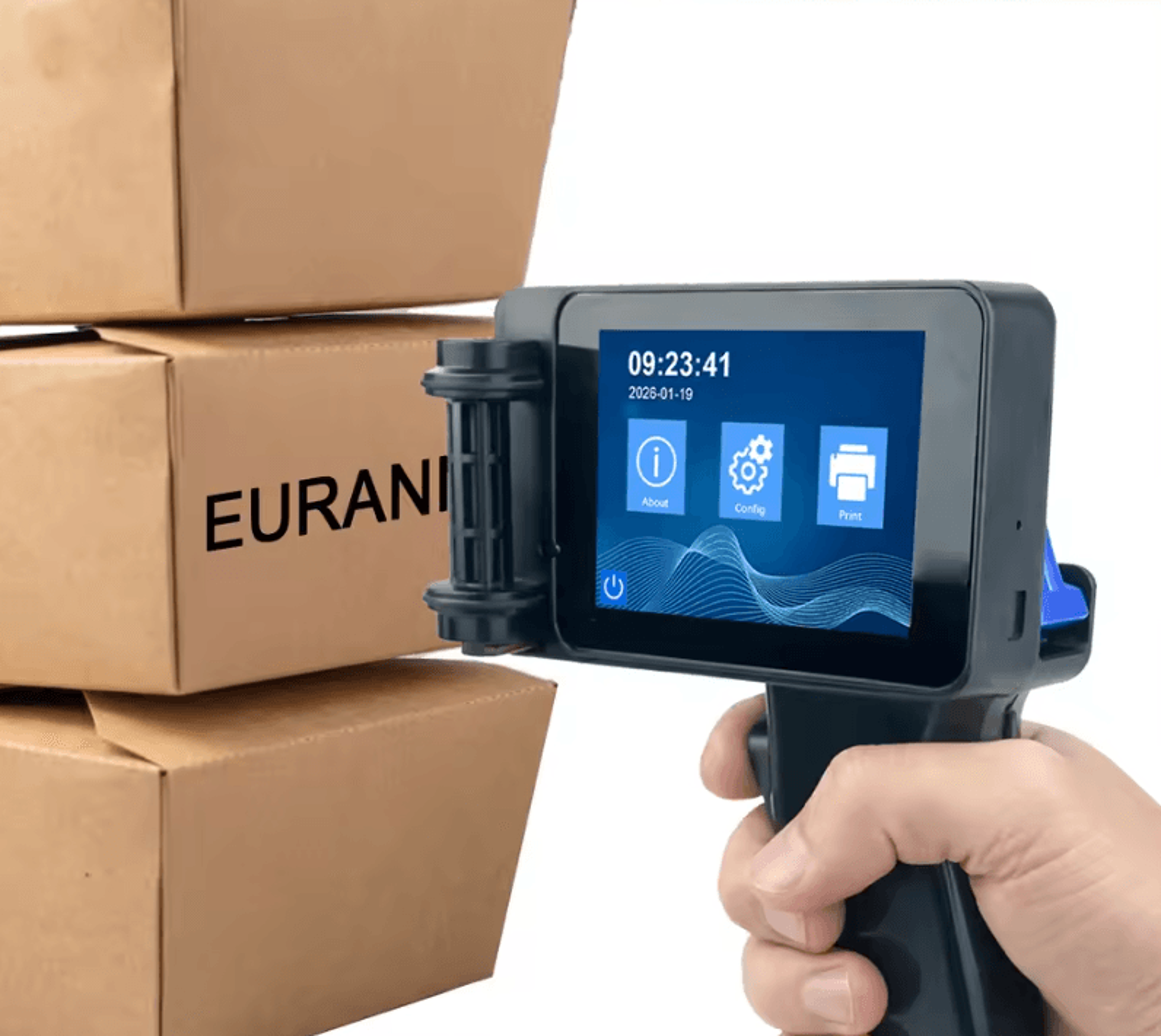 eurannit e14 portable handheld inkjet printer non-encrypted qr barcode logo and date coding machine
