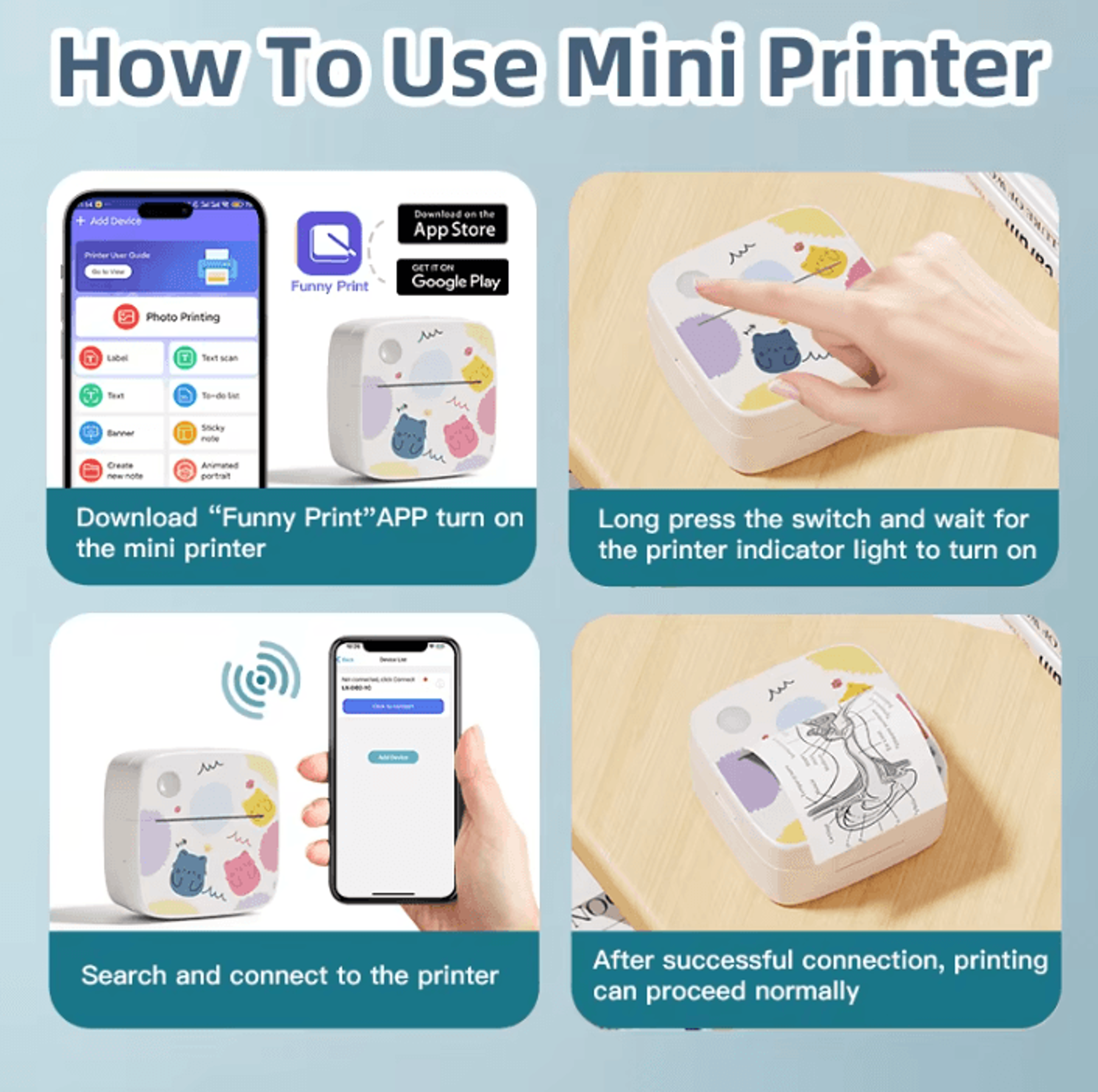 DOLEWA D2 Portable Thermal Label Printer Mini Inkless Photo And Sticker Maker For DIY Creative Prin 3