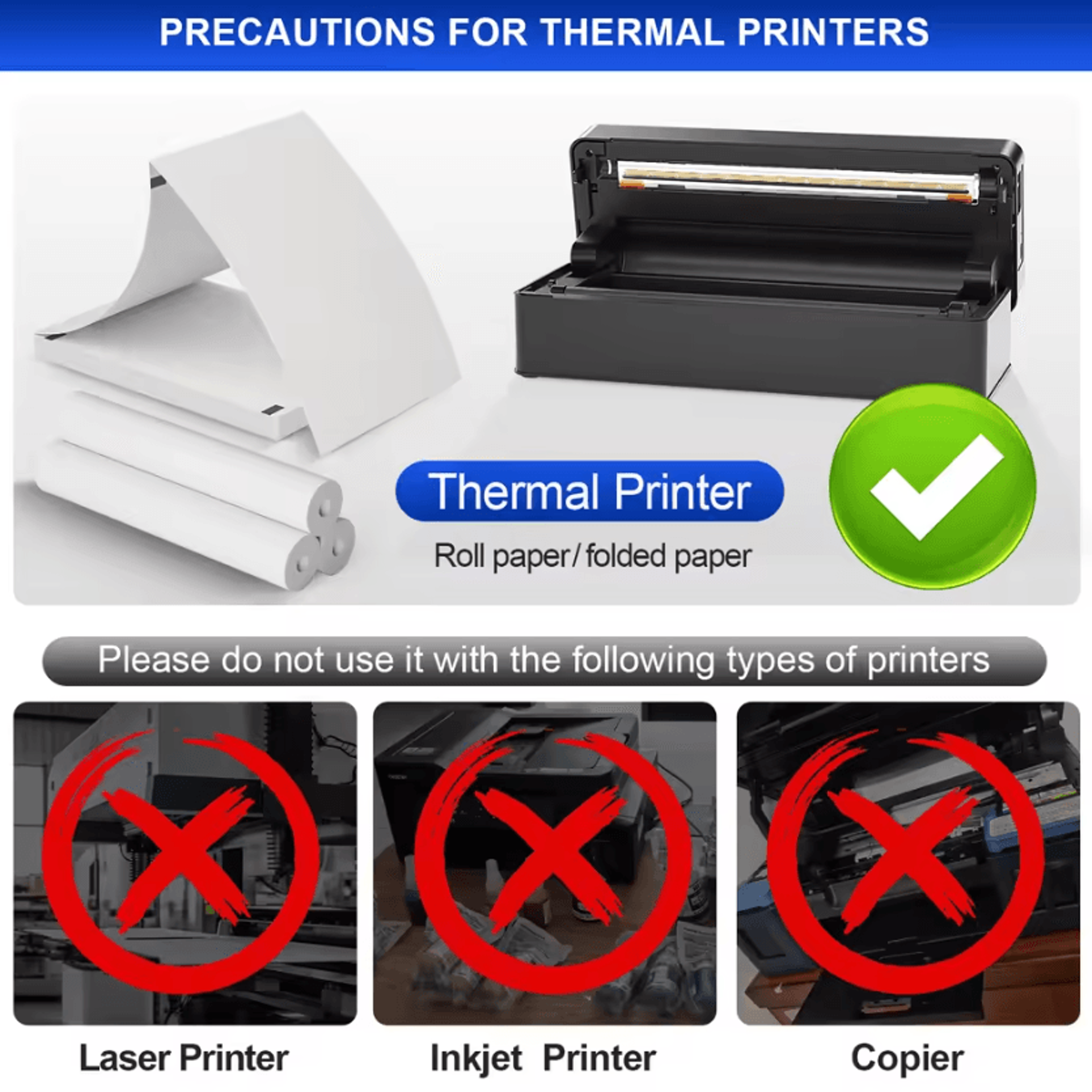 A4 Portable Bluetooth Thermal Printer 300DPI Wireless Inkless Printer With 2600mAh Battery 3