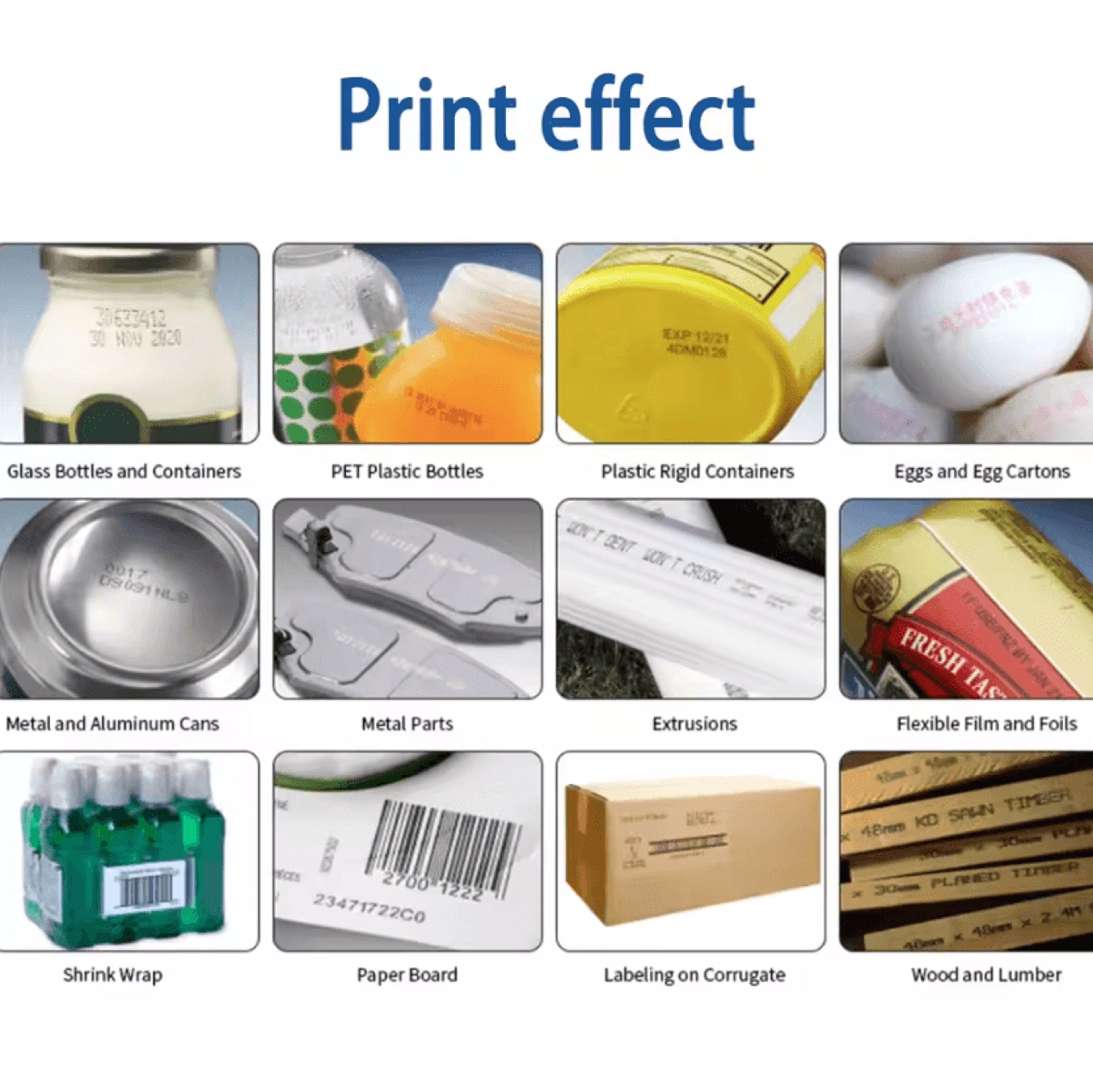 EURANNIT EC15 127mm Portable Handheld Inkjet Printer For QR Barcode Logo And Date Coding 4