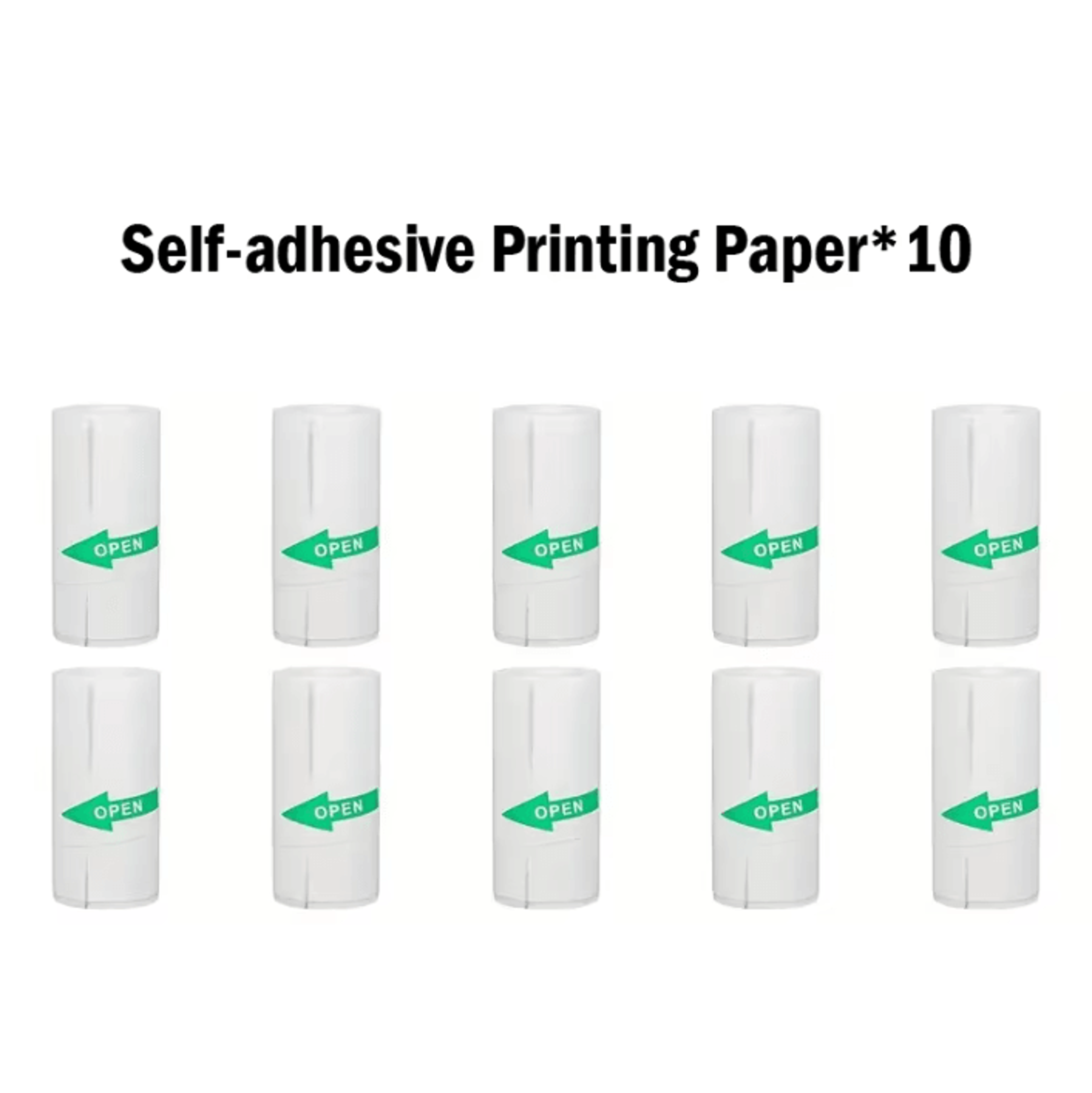 10 Rolls 57mm White SelfAdhesive Thermal Sticker Paper For Mini Inkless Photo Printers 5