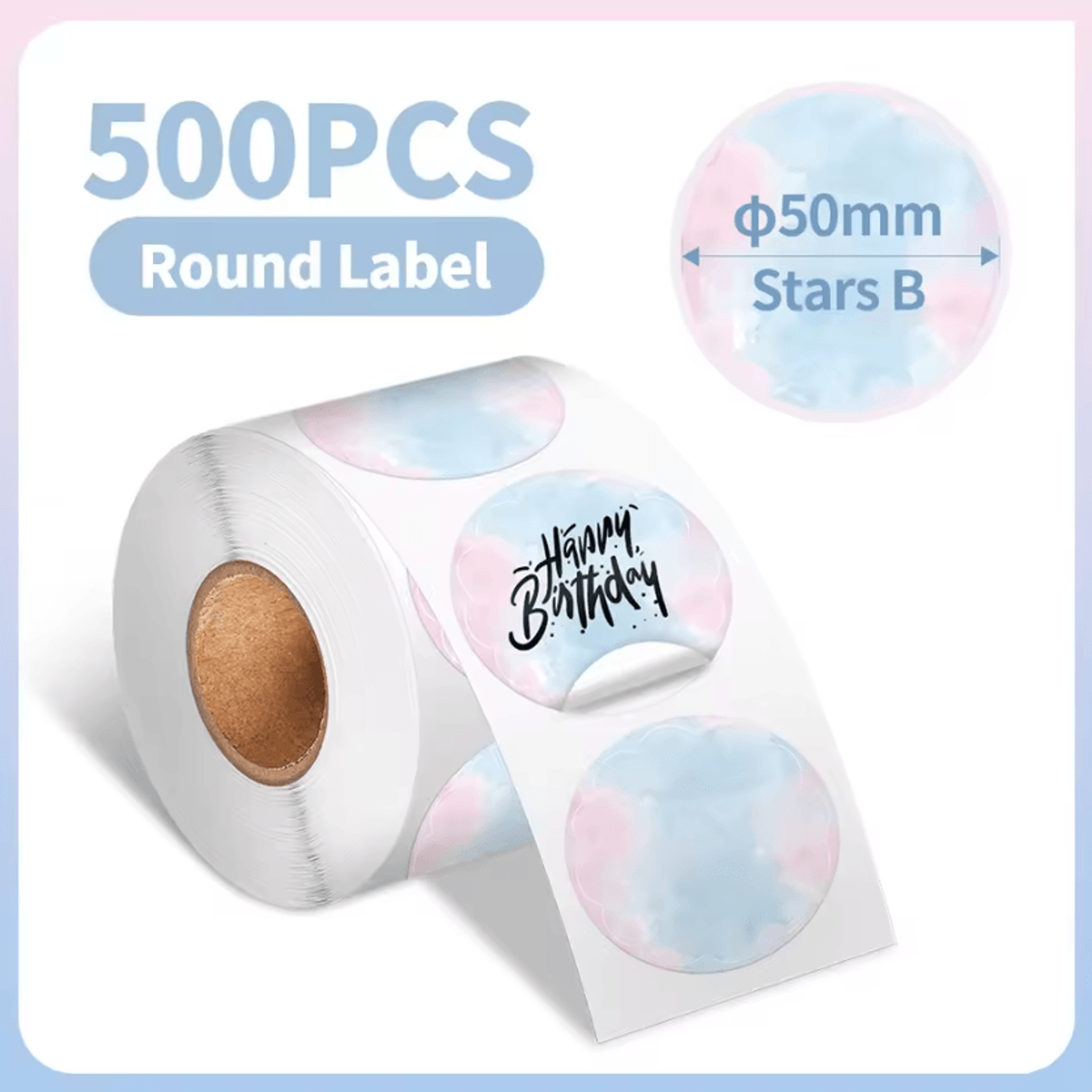 Phomemo Waterproof Round Thermal Label Stickers White Adhesive Paper For PM241 PM246S D520 Printers 5