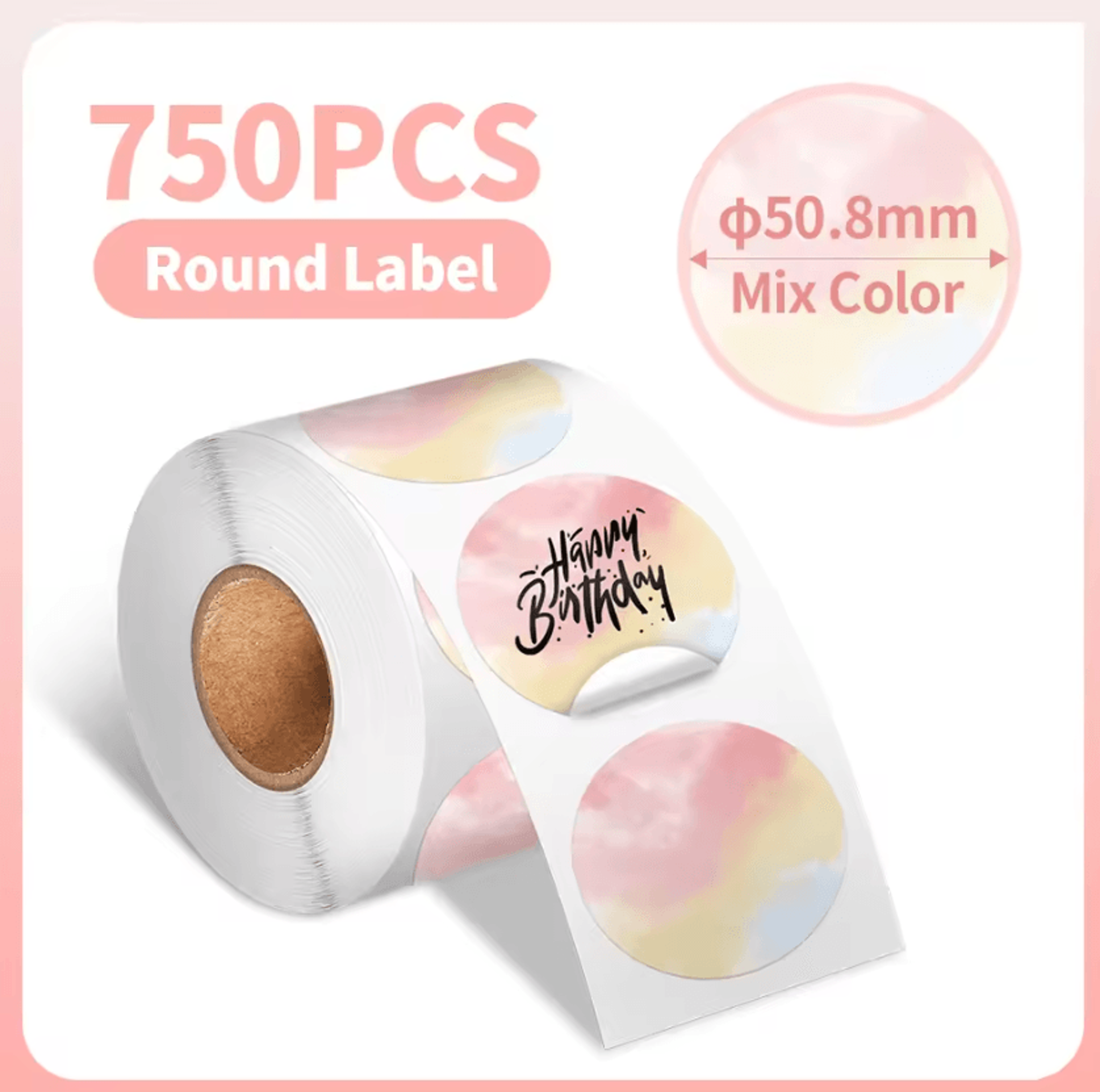 Phomemo Waterproof Round Thermal Label Stickers White Adhesive Paper For PM241 PM246S D520 Printers 6