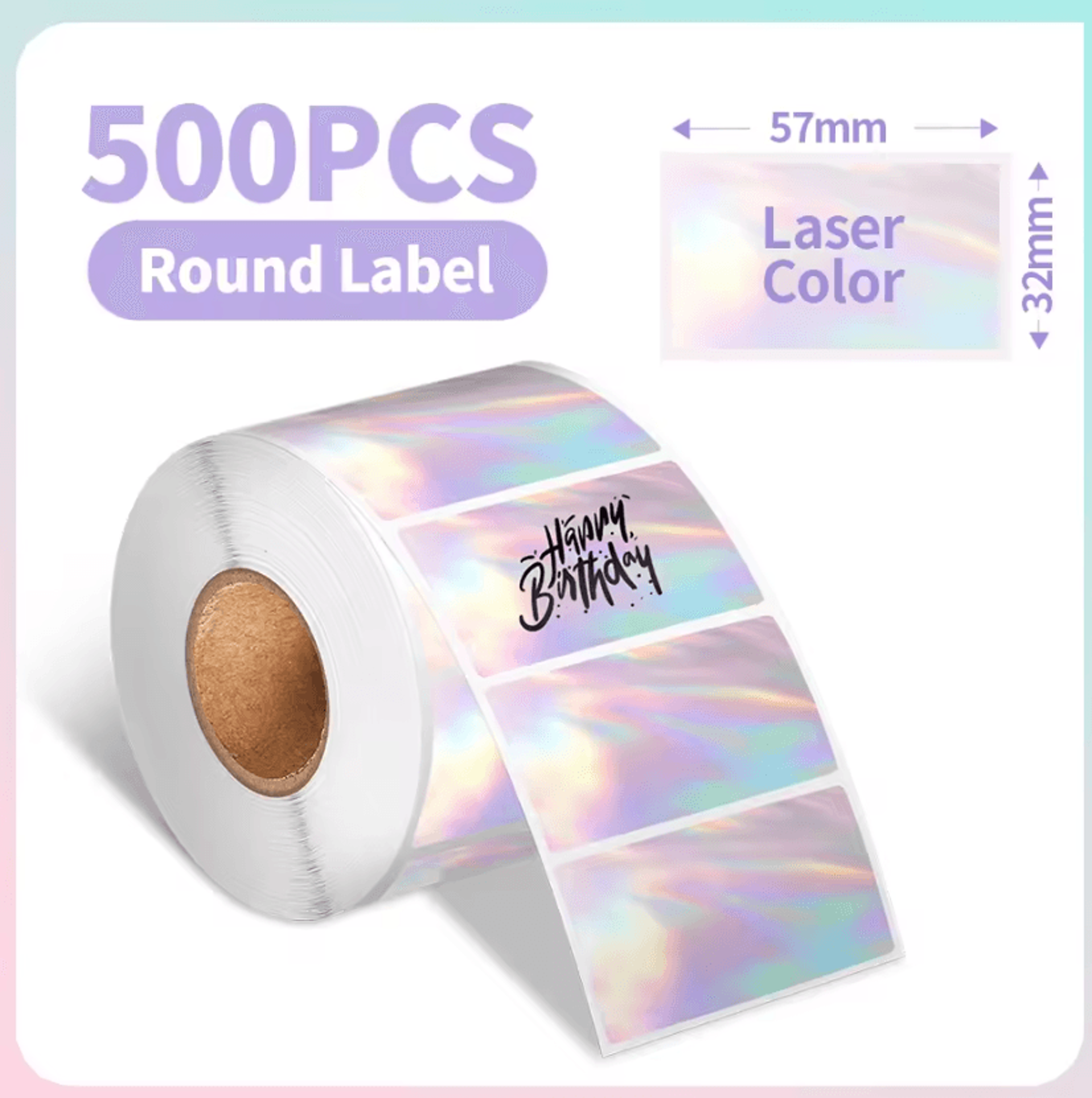 Phomemo Waterproof Round Thermal Label Stickers White Adhesive Paper For PM241 PM246S D520 Printers 11