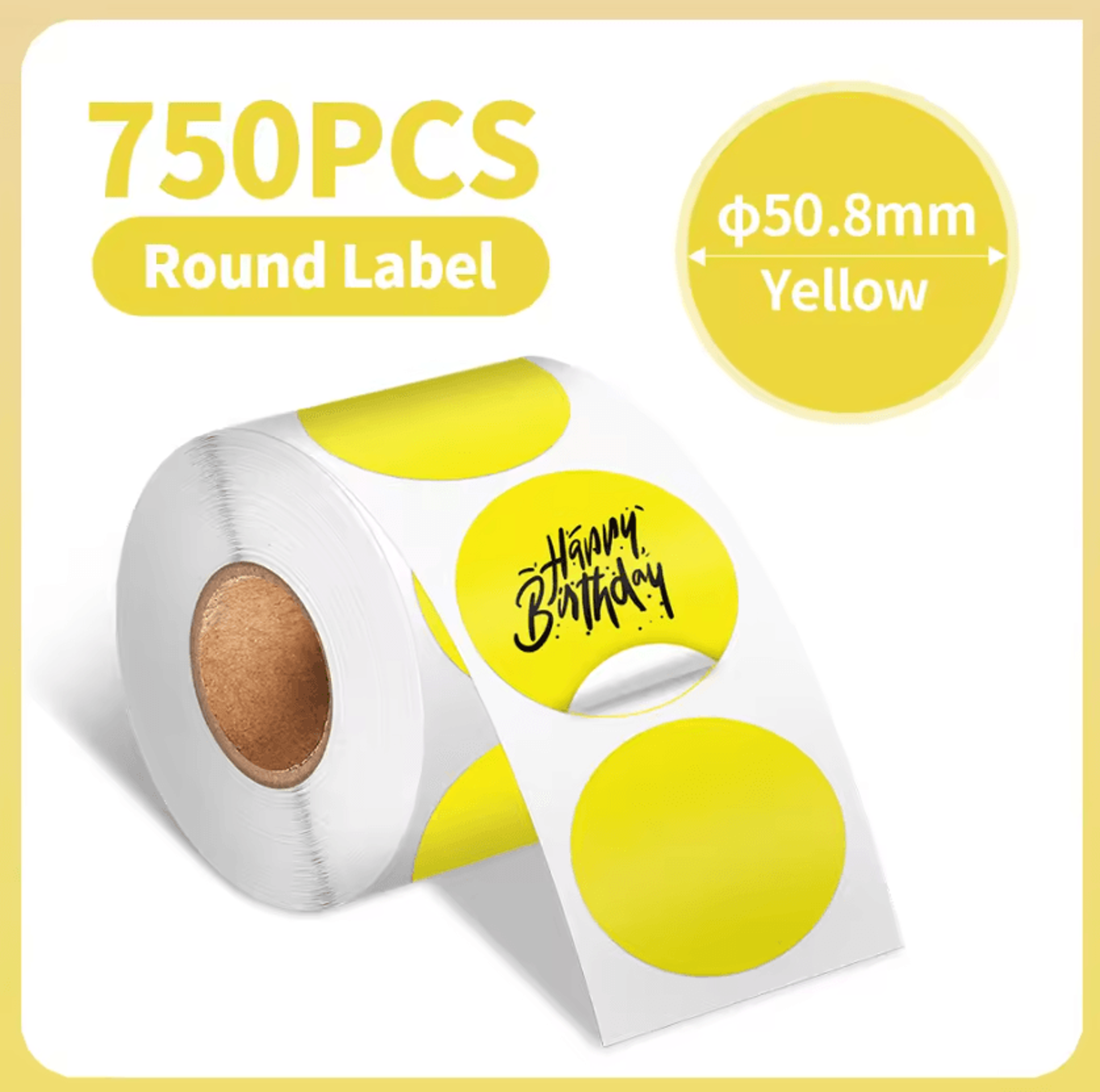 Phomemo Waterproof Round Thermal Label Stickers White Adhesive Paper For PM241 PM246S D520 Printers 19