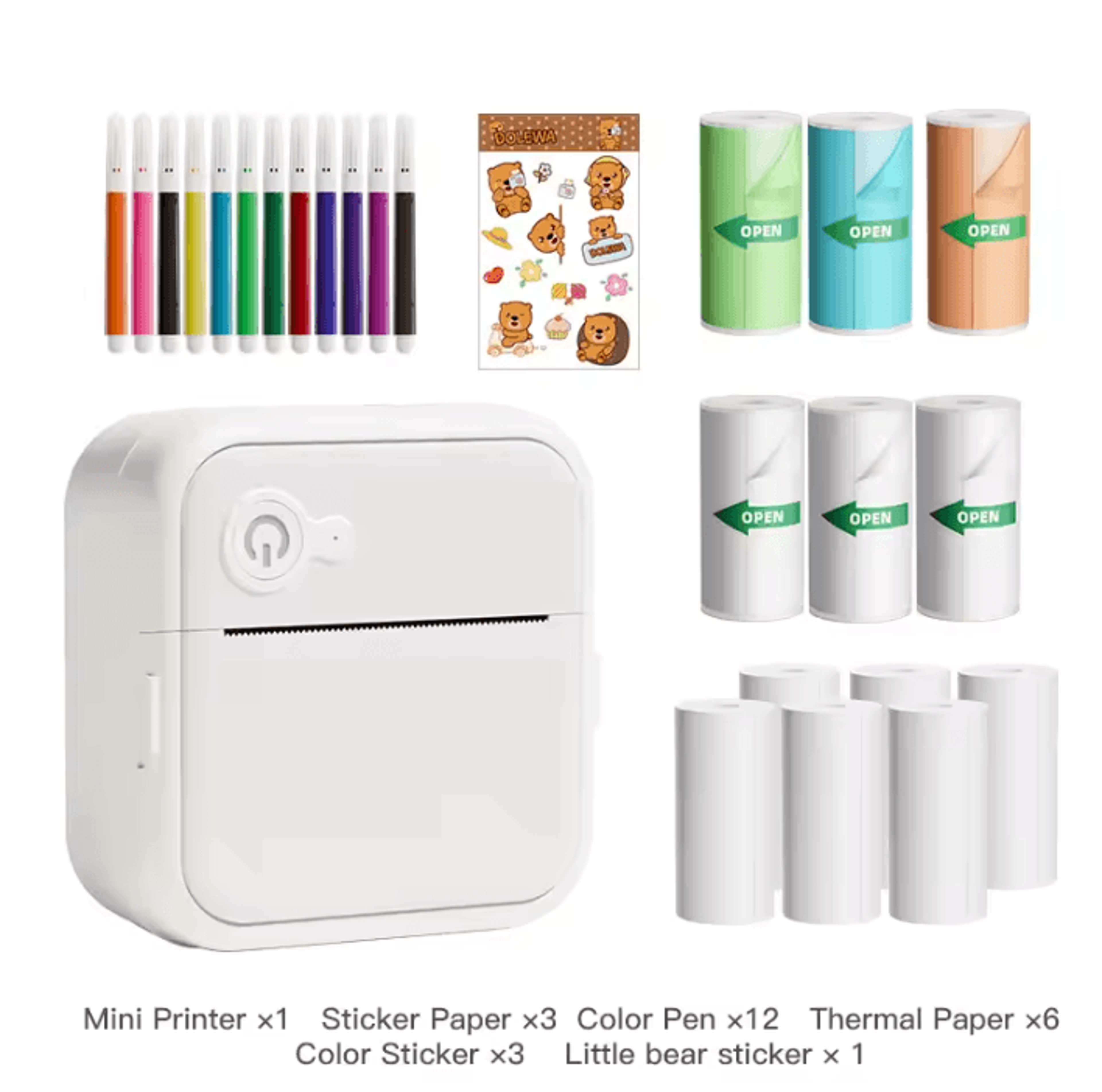 D8 Mini Bluetooth Thermal Printer Portable Inkless Sticker And Label Maker For Android And IOS 3