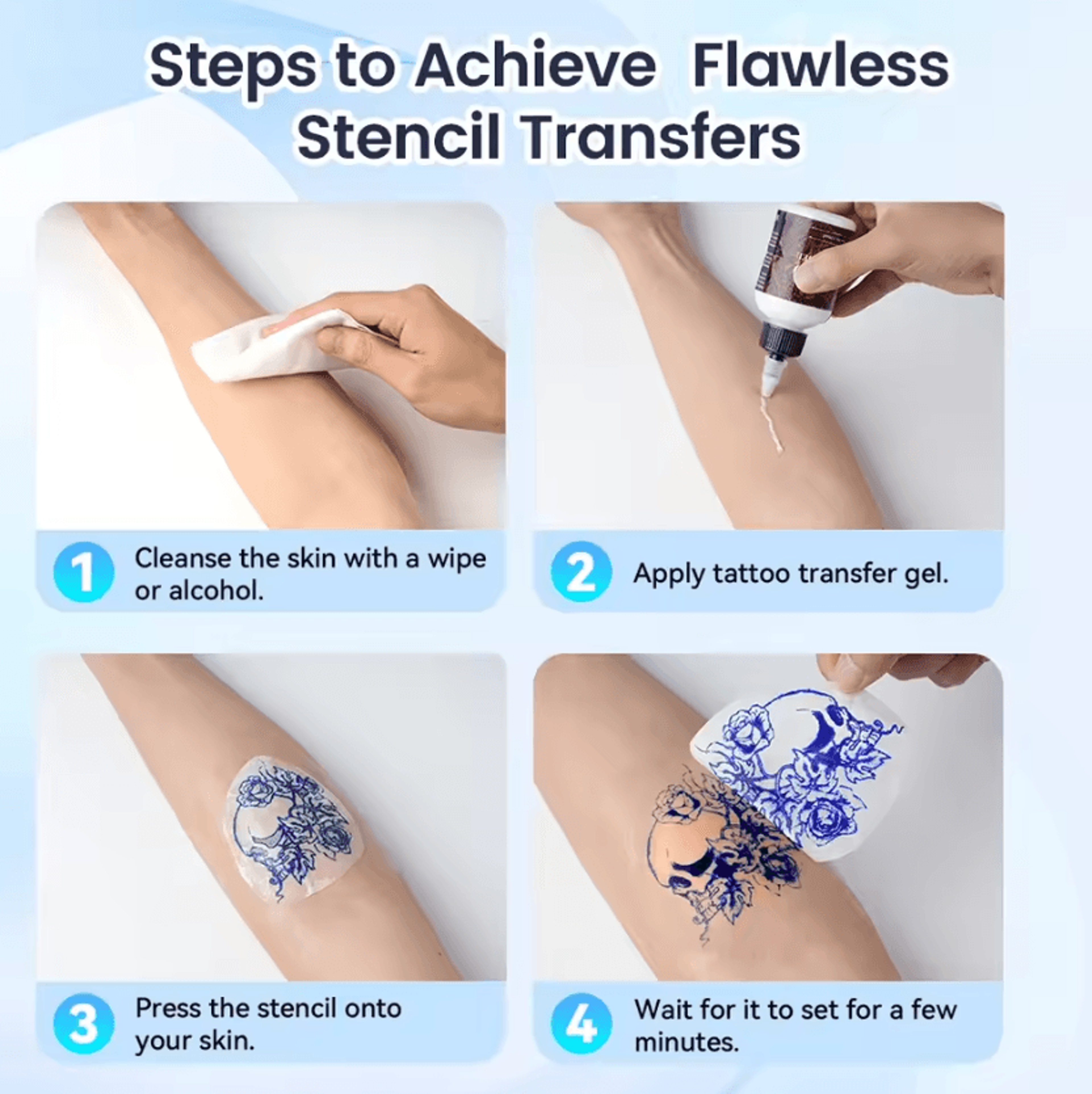 TP31 Tattoo Stencil Transfer Paper 80x133mm 100 Sheets For Thermal Tattoo Printers 1