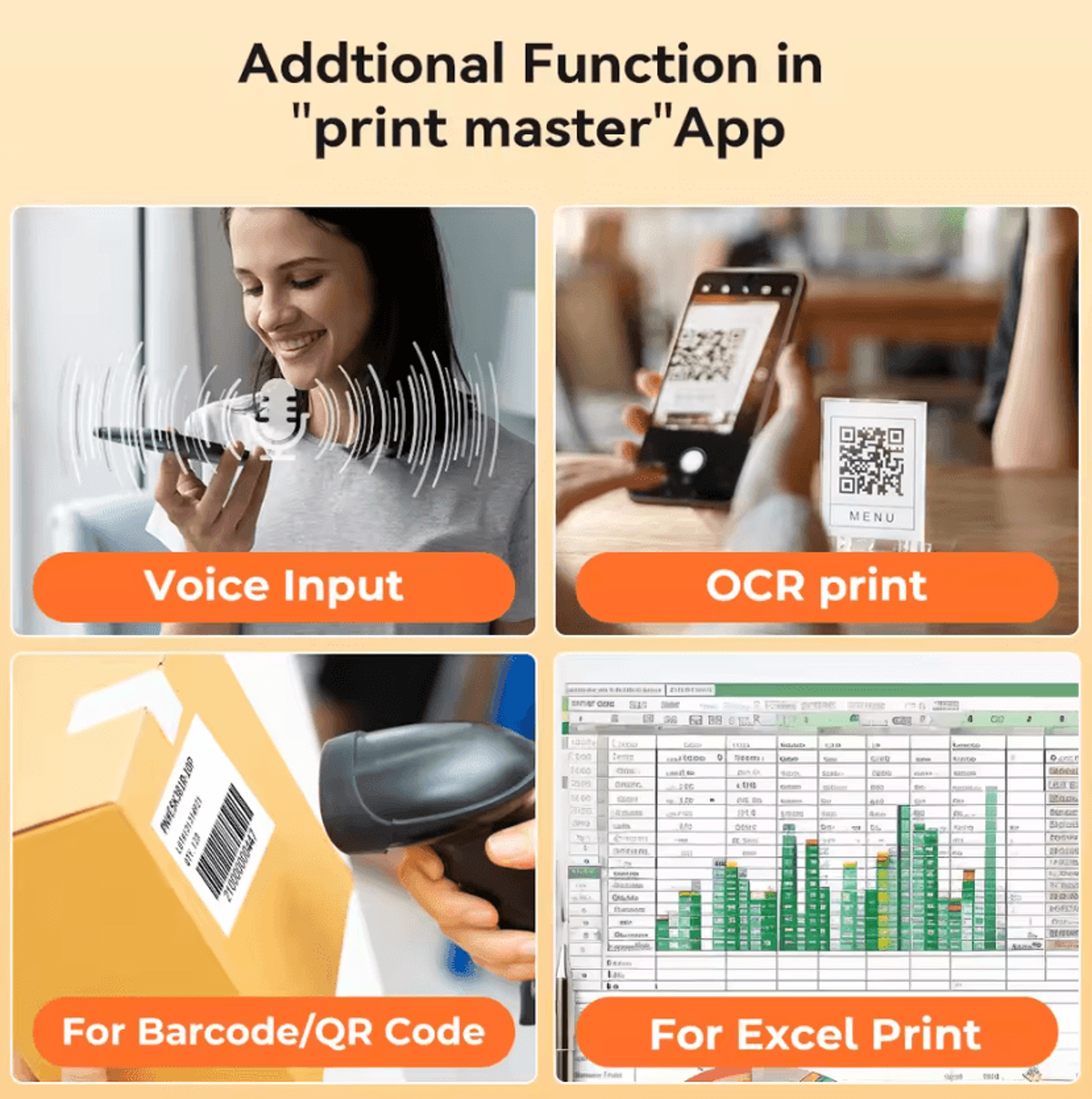 Phomemo M220 Portable Bluetooth Thermal Label Printer 75mm Barcode And Price Tag Sticker Maker 4