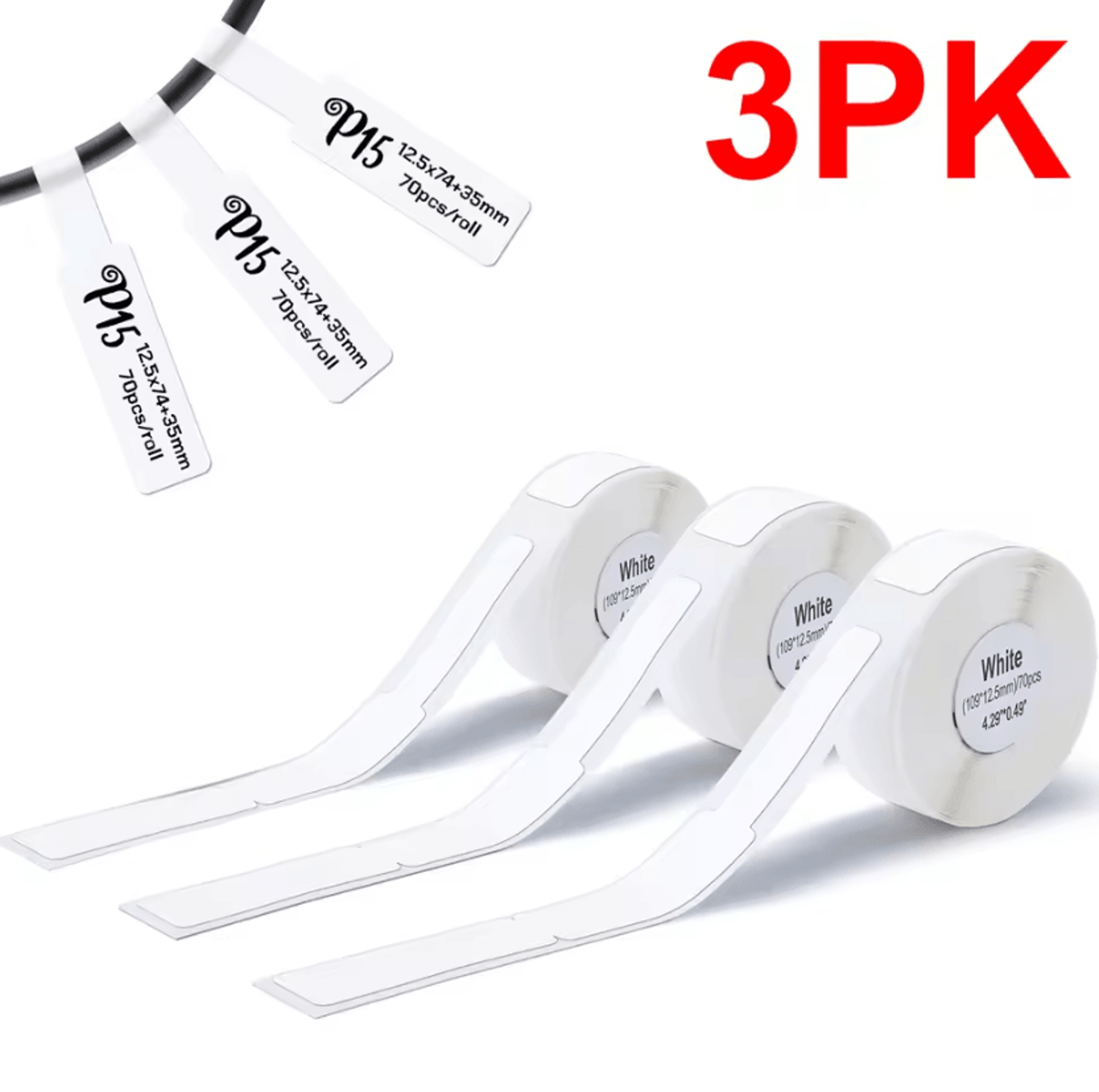 P15 Portable Bluetooth Thermal Label Printer Wireless Sticker Maker With SelfAdhesive Label Paper 11