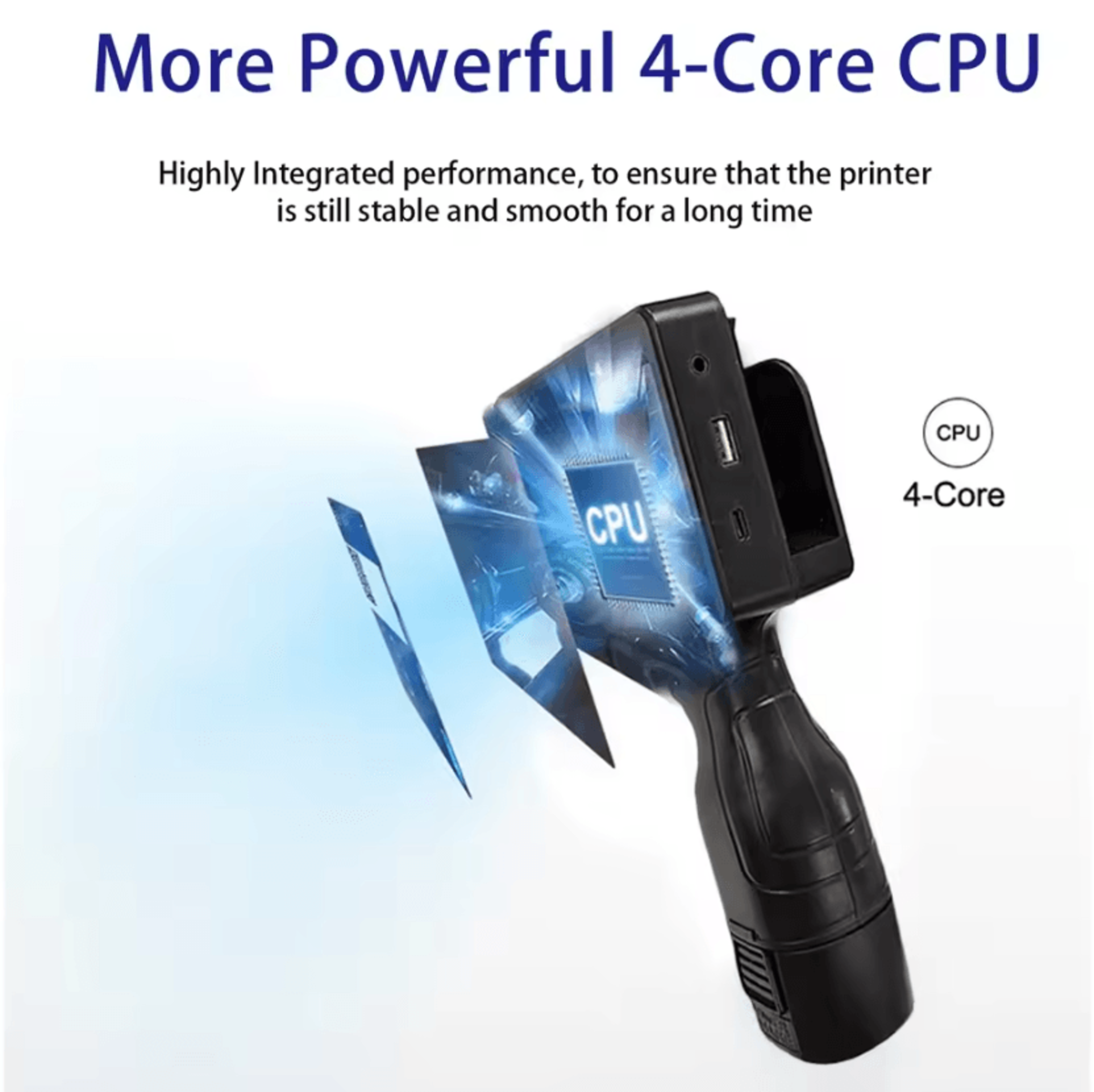 EURANNIT E17 127mm Portable Handheld Inkjet Printer QR Barcode And Expiration Date Coding Machine 2