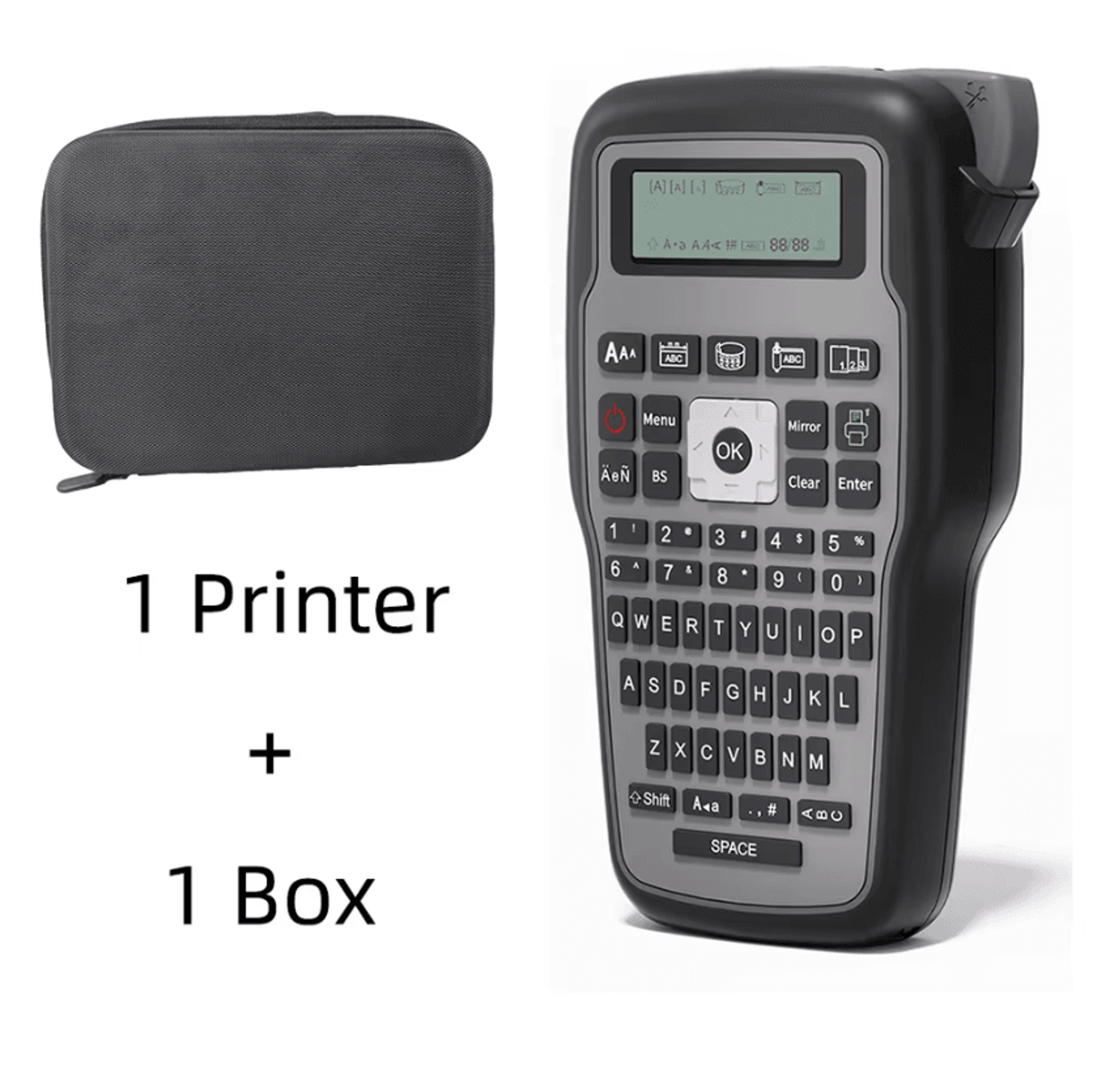 E1000PRO Label Maker Protective Carrying Case Waterproof EVA Hard Storage Bag For Portable Keyboard 7