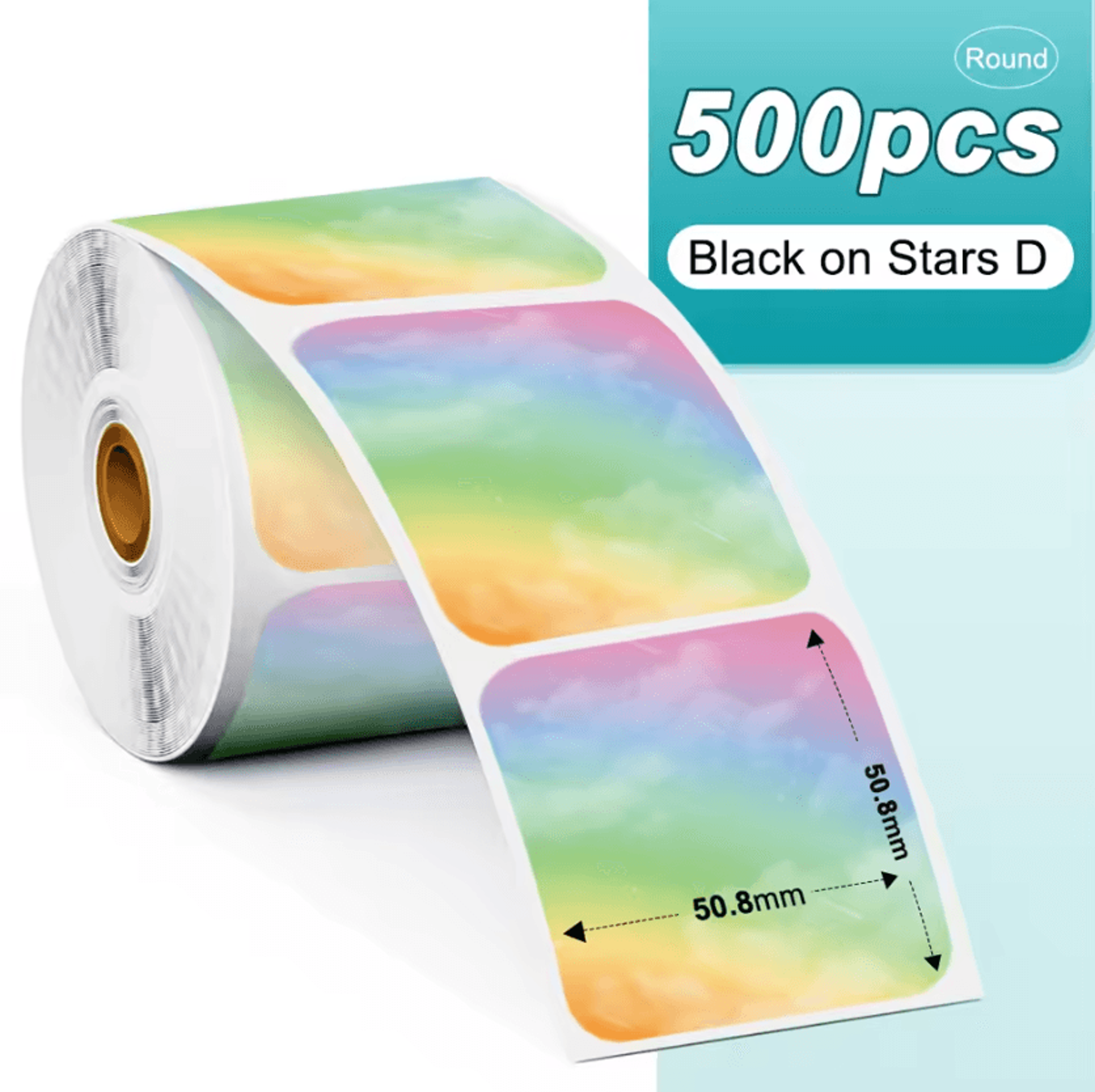 Phomemo PM241 Colorful Thermal Sticker Labels Round And Square Adhesive Paper For DIY Logos And Bus 16