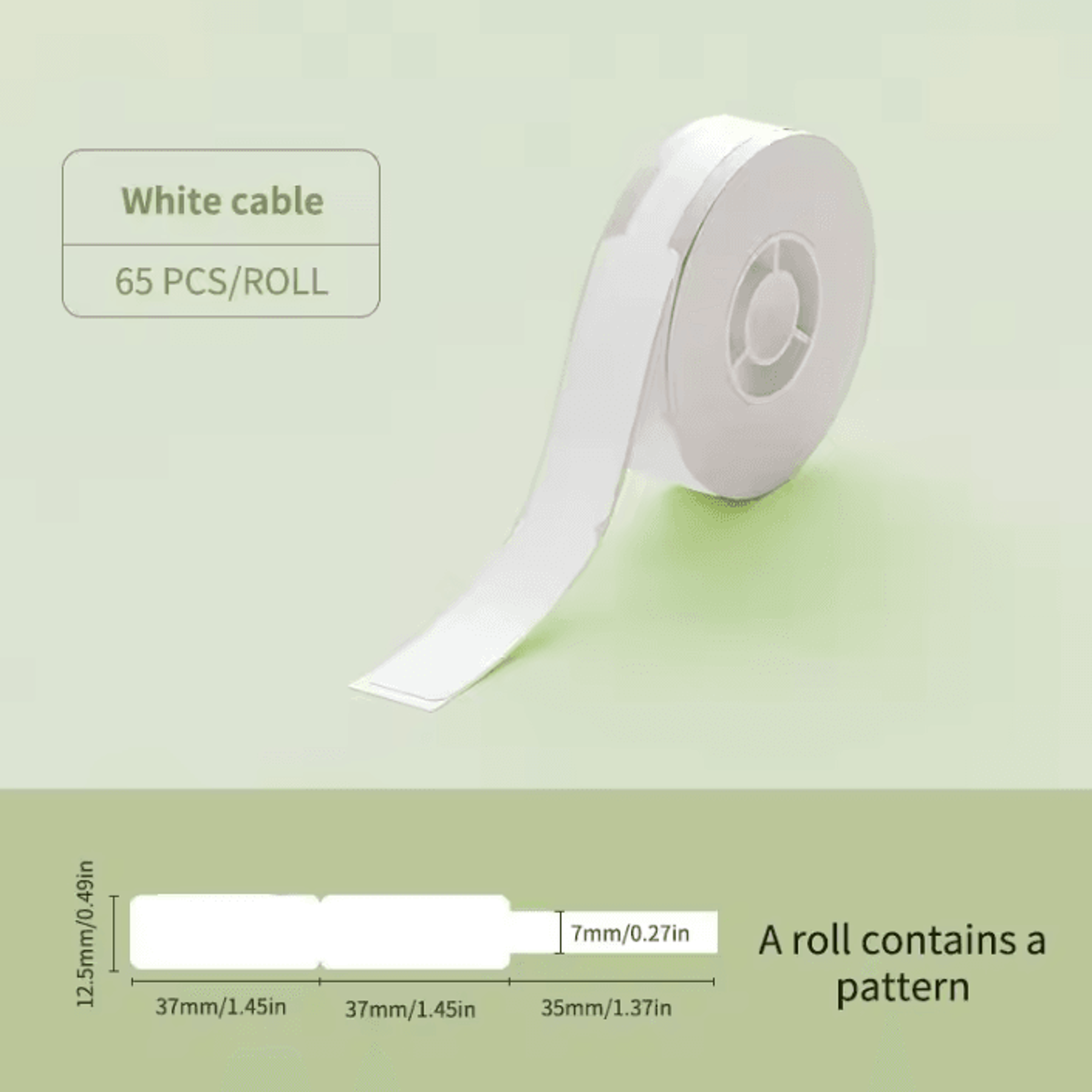 NIIMBOT D11 D101 D110 Waterproof Thermal Sticker Label Roll For Cable Organization And Custom Print 8